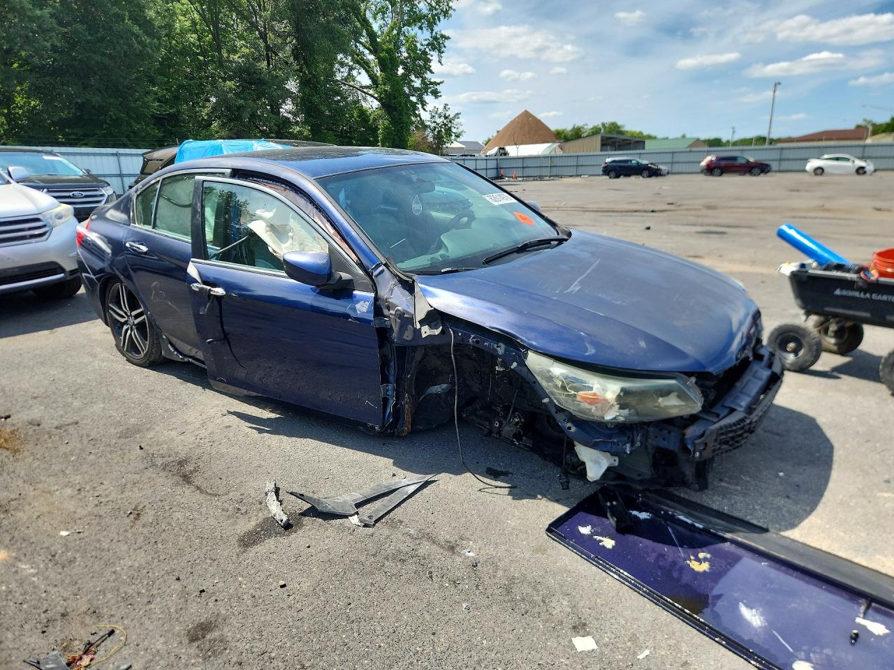 2015 Honda Accord Lx Синий vin: 1HGCR2F37FA238352