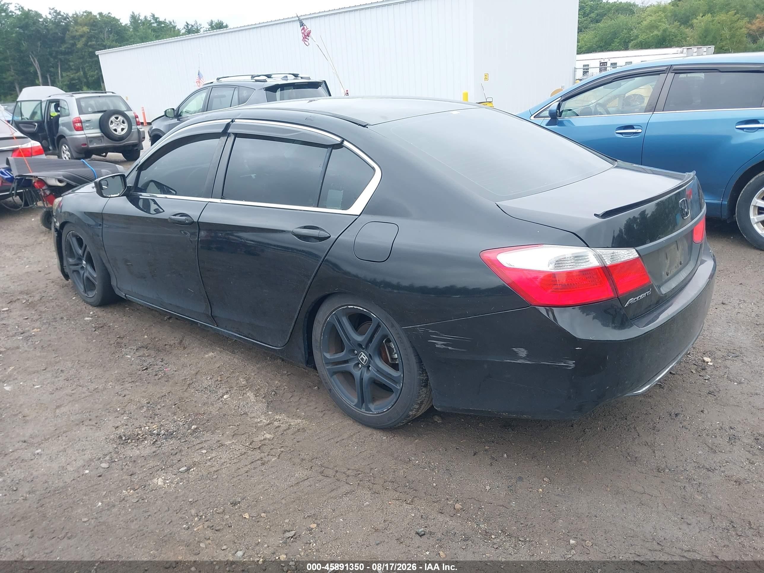 2015 Honda Accord Lx Black vin: 1HGCR2F37FA253398