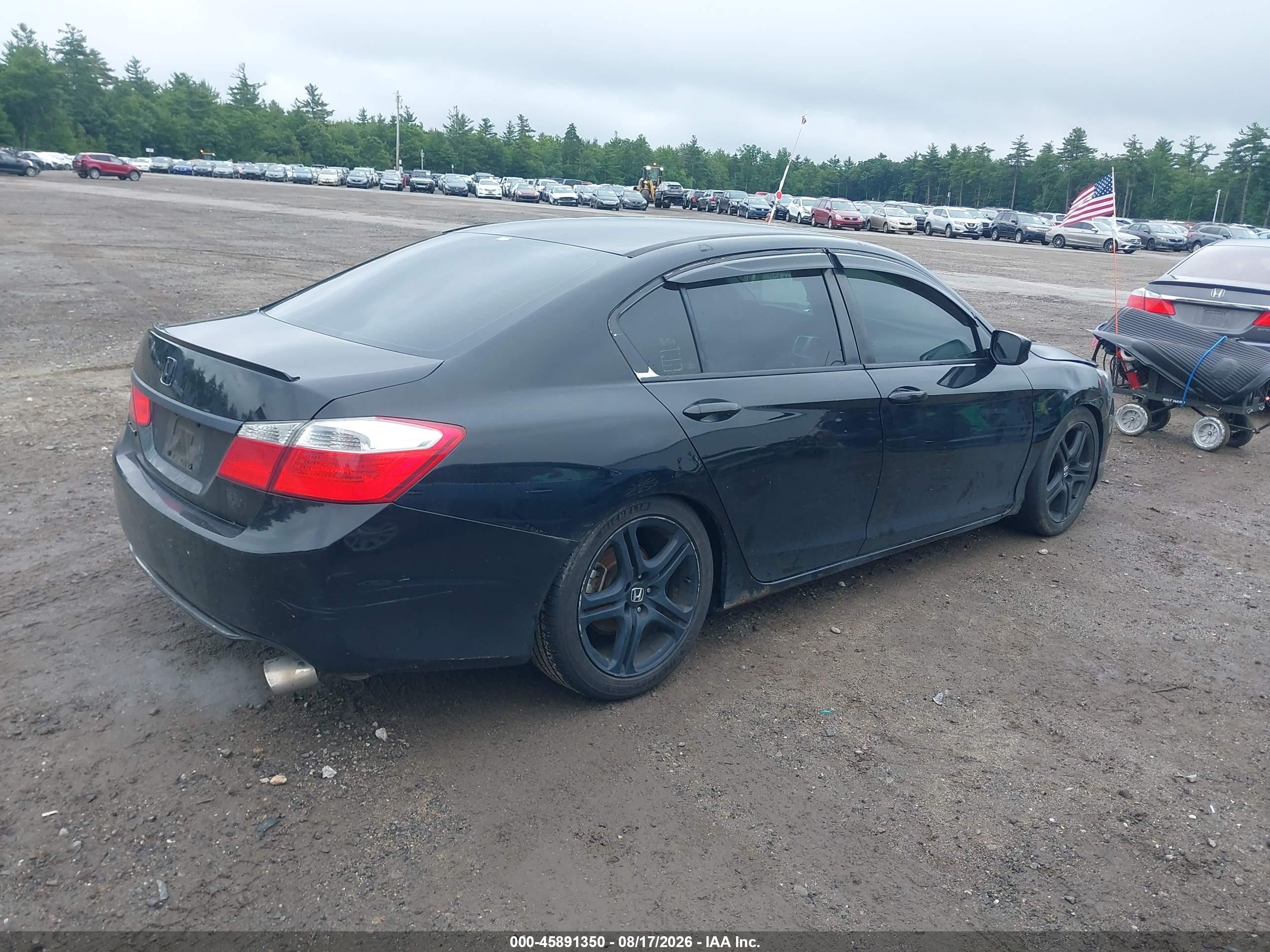 2015 Honda Accord Lx Black vin: 1HGCR2F37FA253398