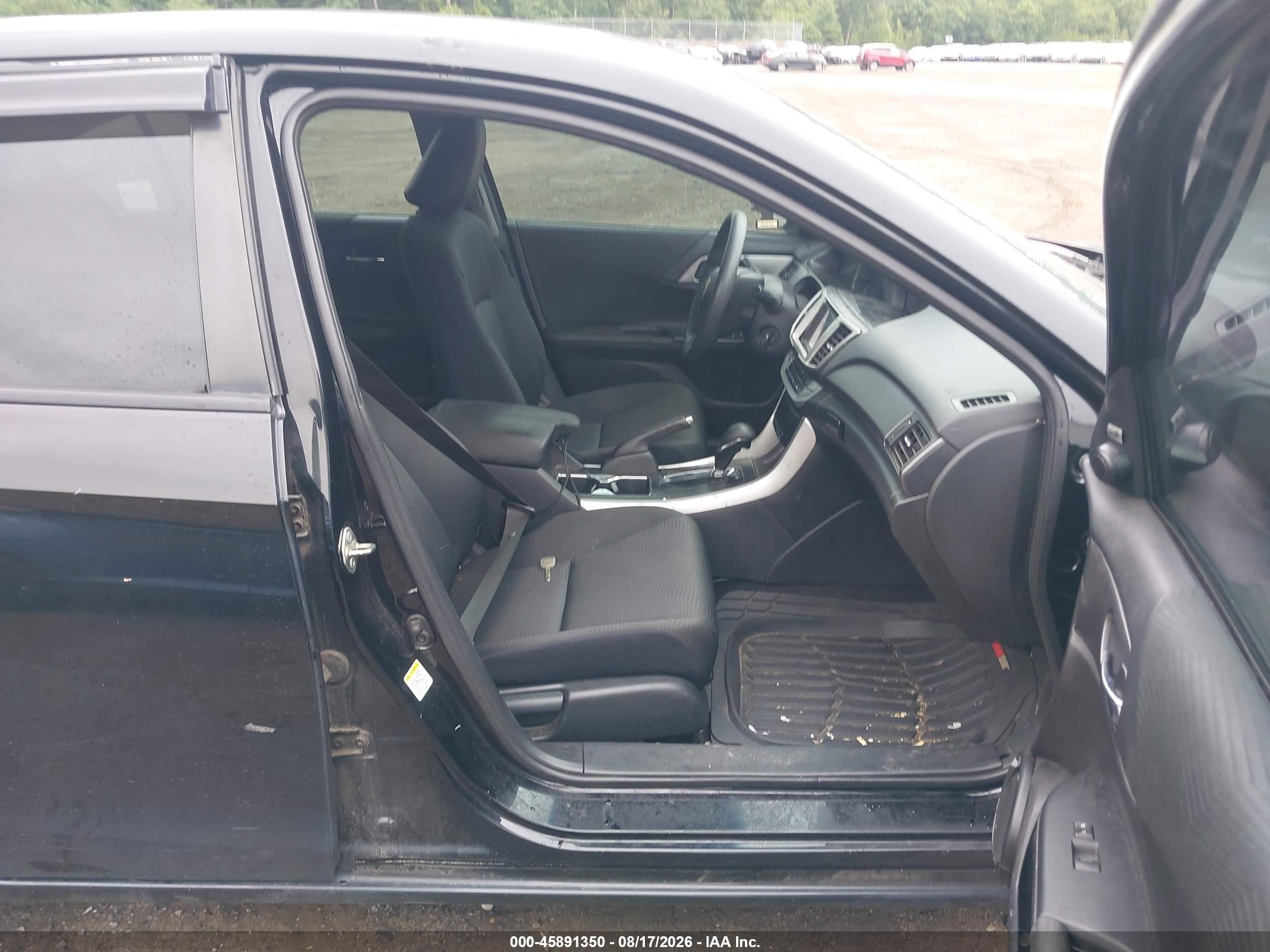 2015 Honda Accord Lx Black vin: 1HGCR2F37FA253398