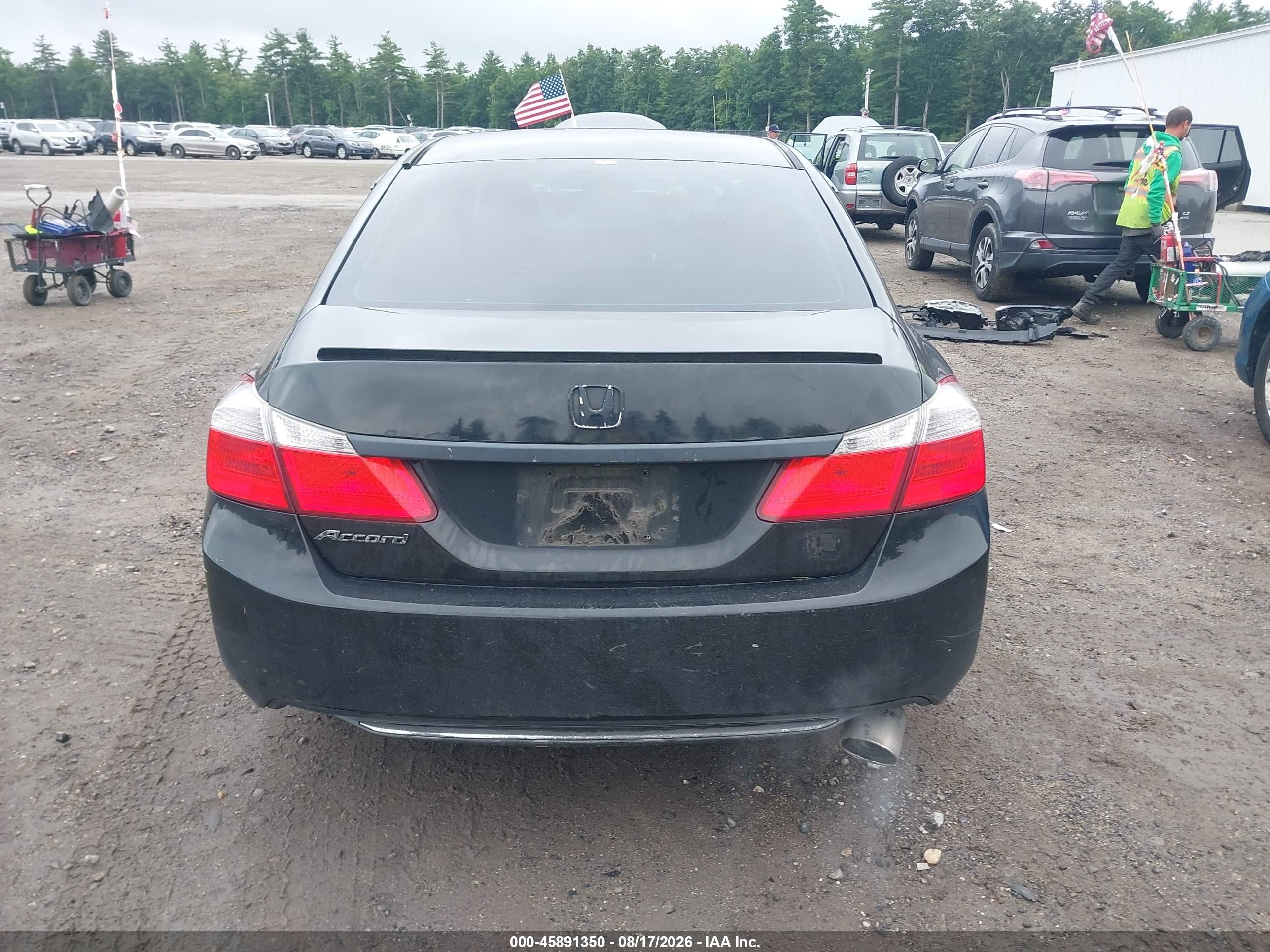 2015 Honda Accord Lx Black vin: 1HGCR2F37FA253398