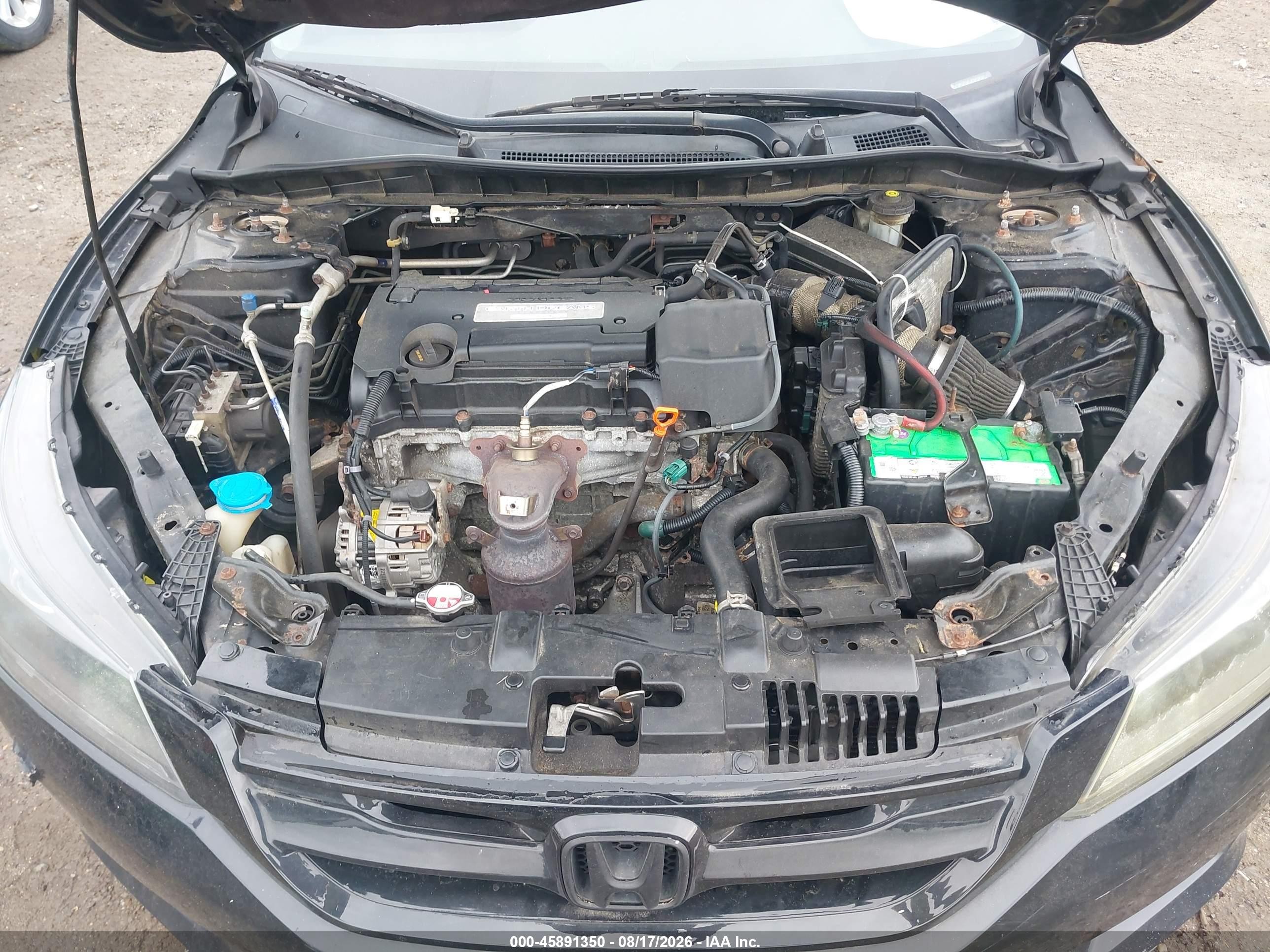 2015 Honda Accord Lx Black vin: 1HGCR2F37FA253398