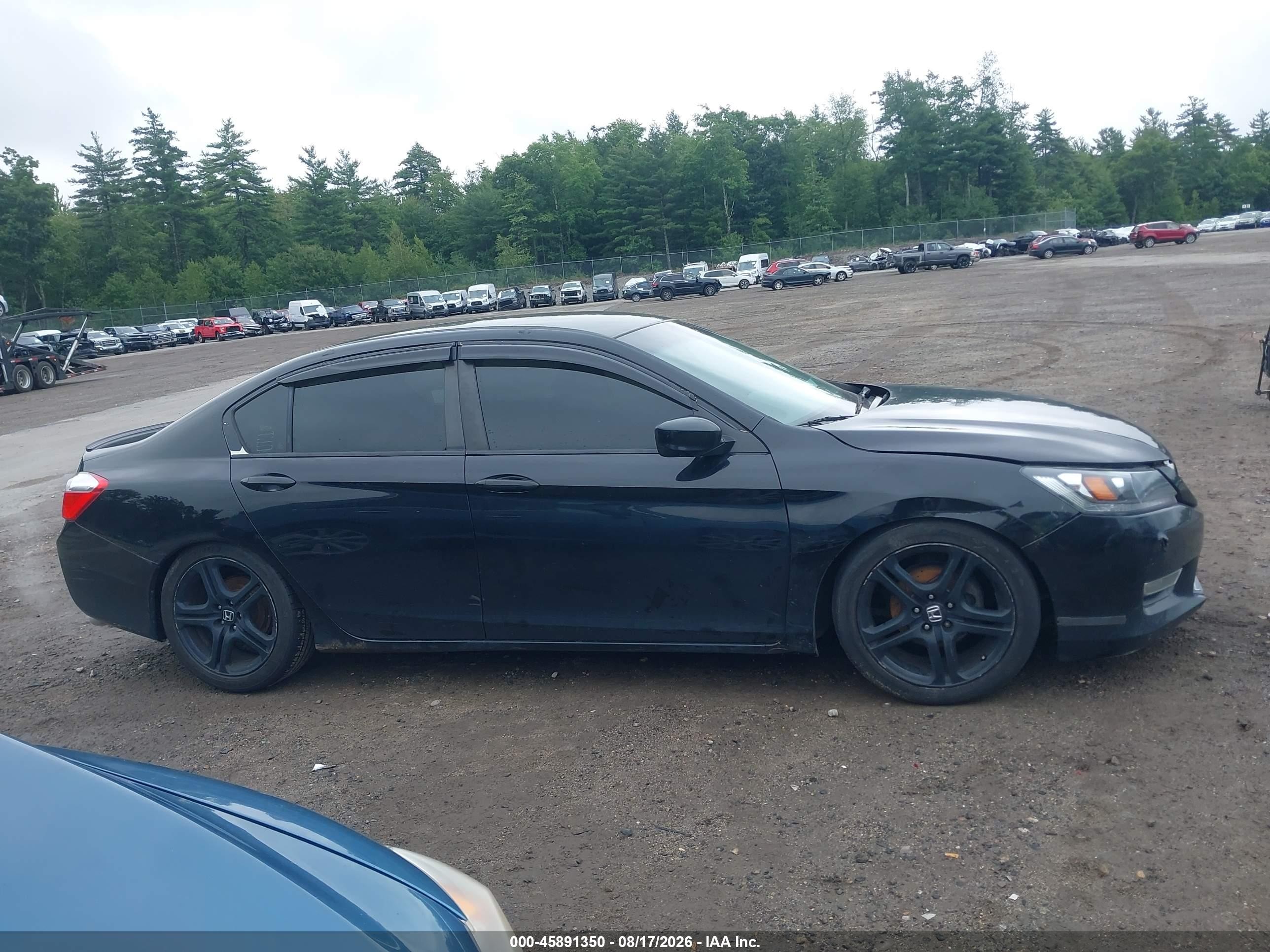 2015 Honda Accord Lx Black vin: 1HGCR2F37FA253398