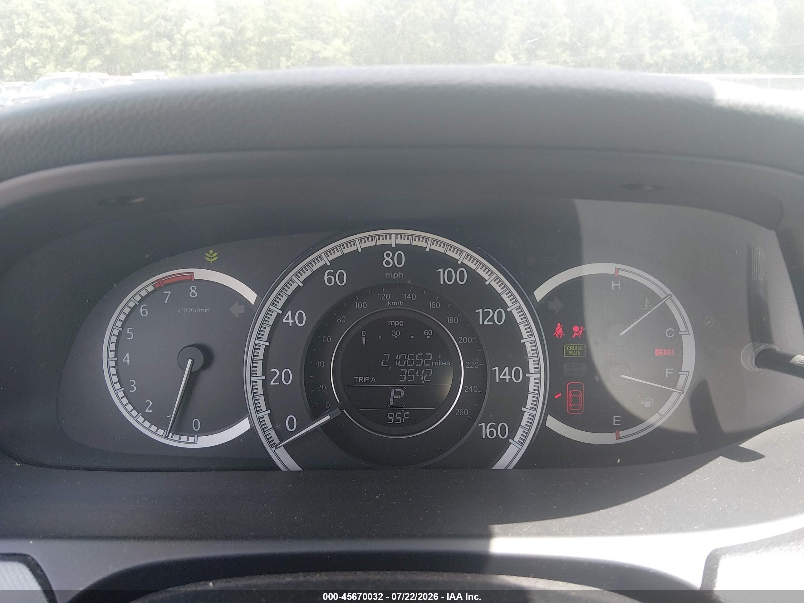 2015 Honda Accord Lx Black vin: 1HGCR2F37FA264840