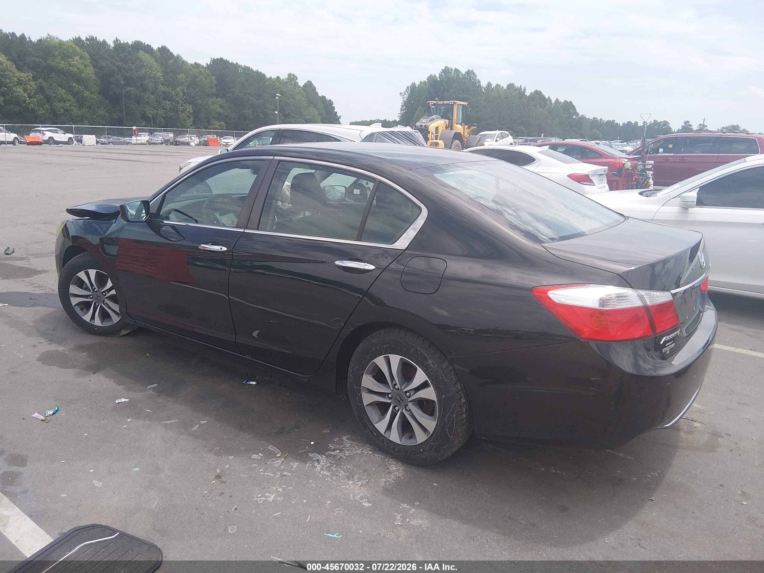 2015 Honda Accord Lx Black vin: 1HGCR2F37FA264840