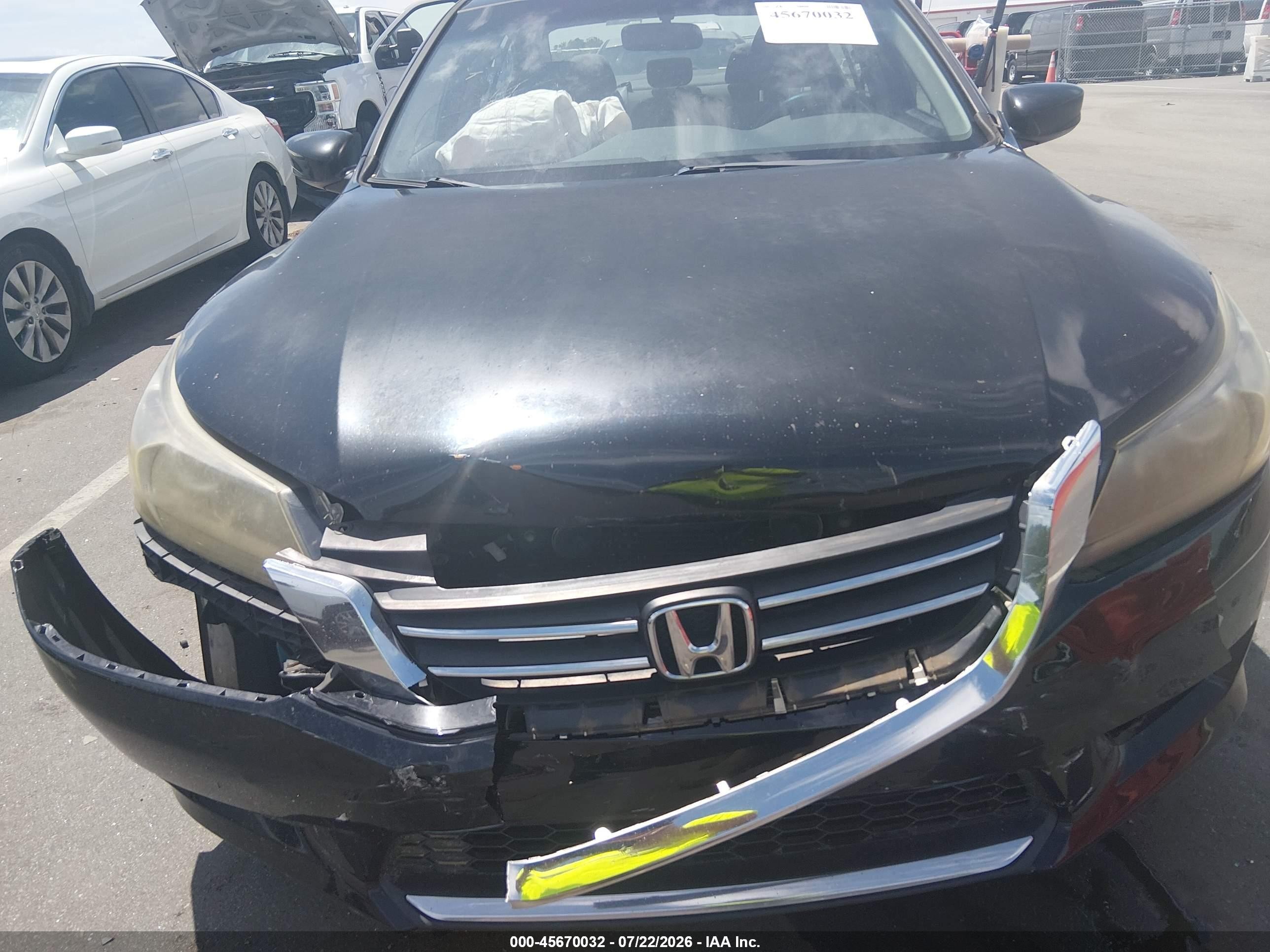 2015 Honda Accord Lx Black vin: 1HGCR2F37FA264840