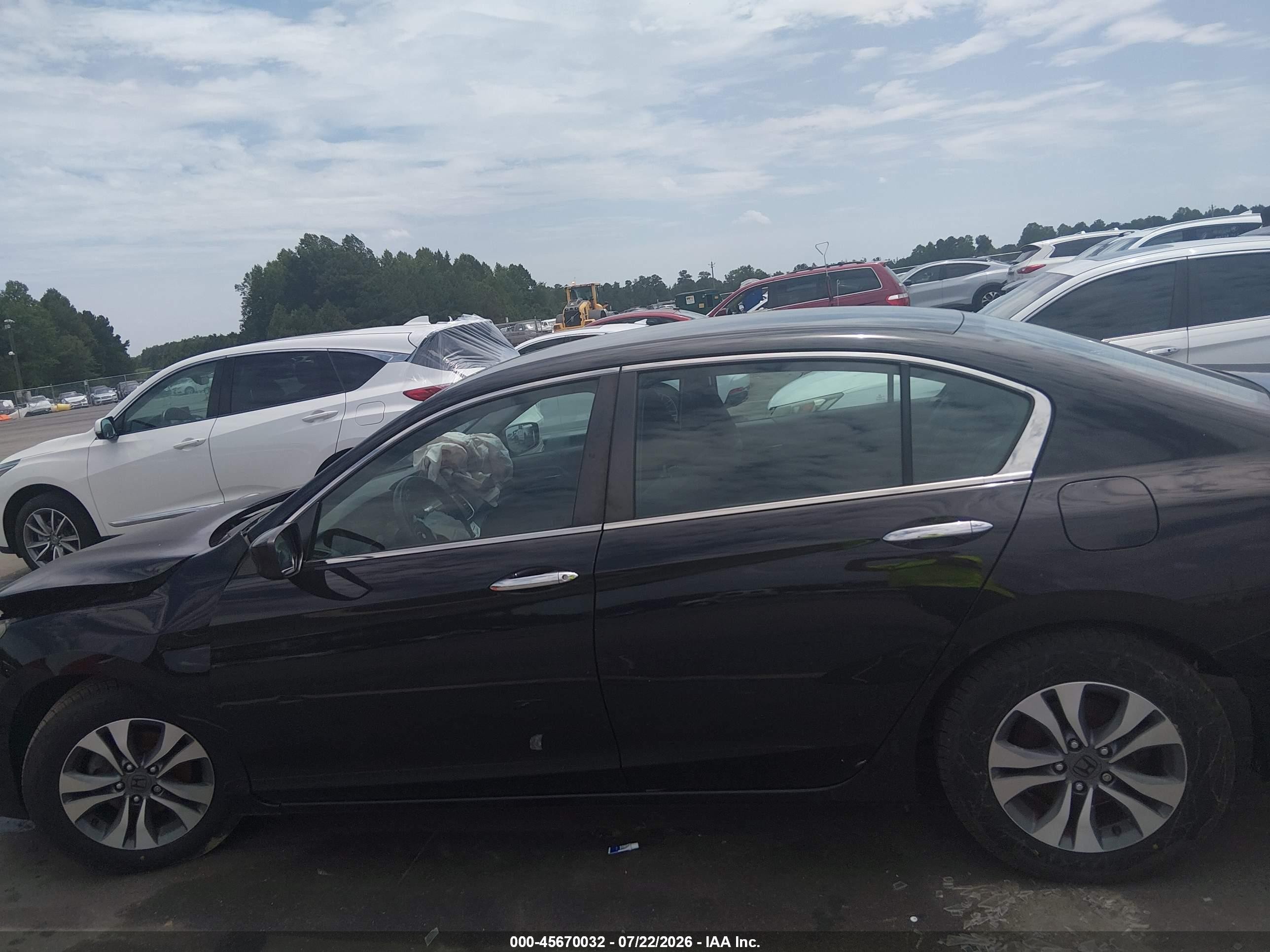 2015 Honda Accord Lx Black vin: 1HGCR2F37FA264840