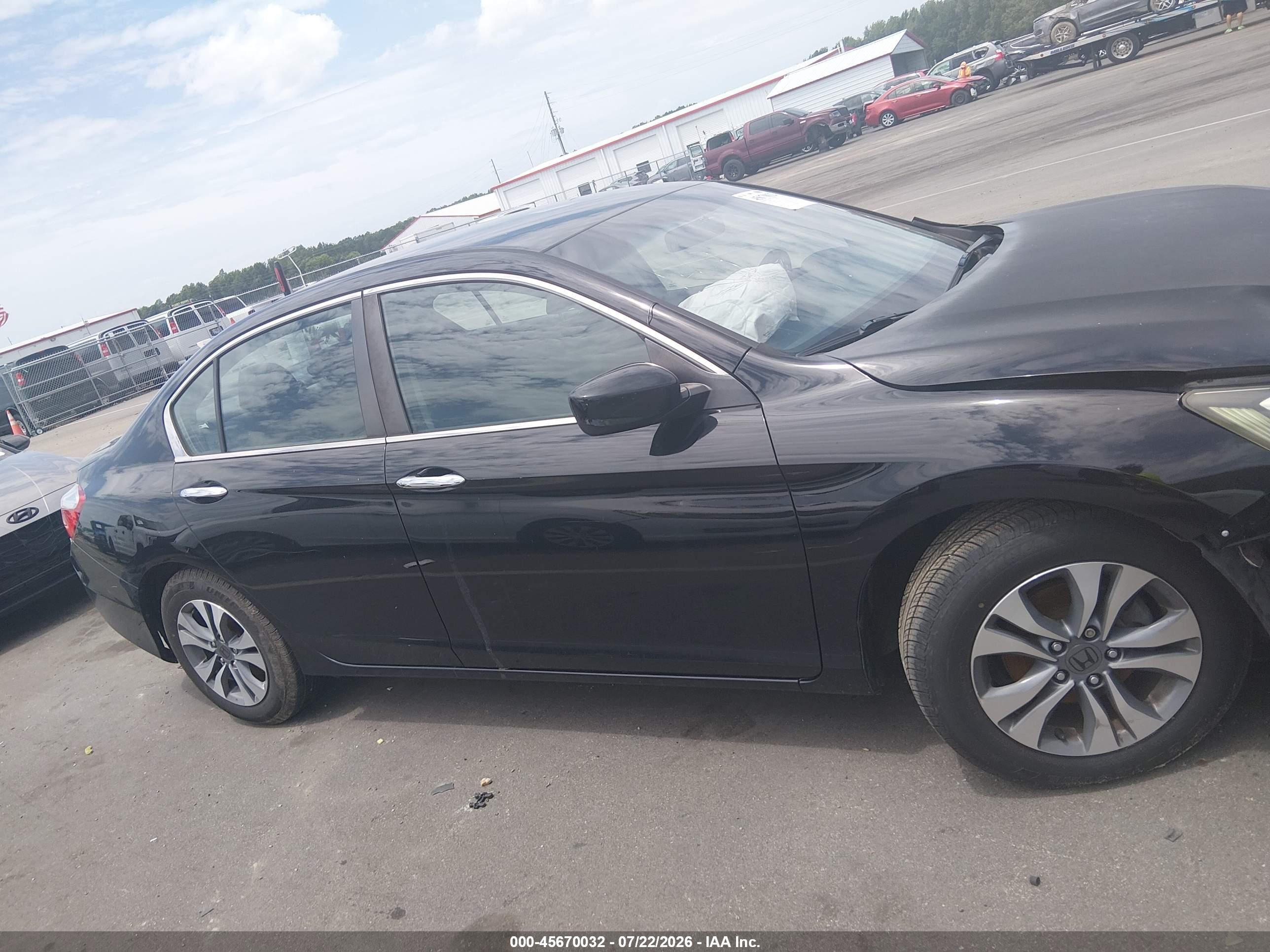 2015 Honda Accord Lx Black vin: 1HGCR2F37FA264840