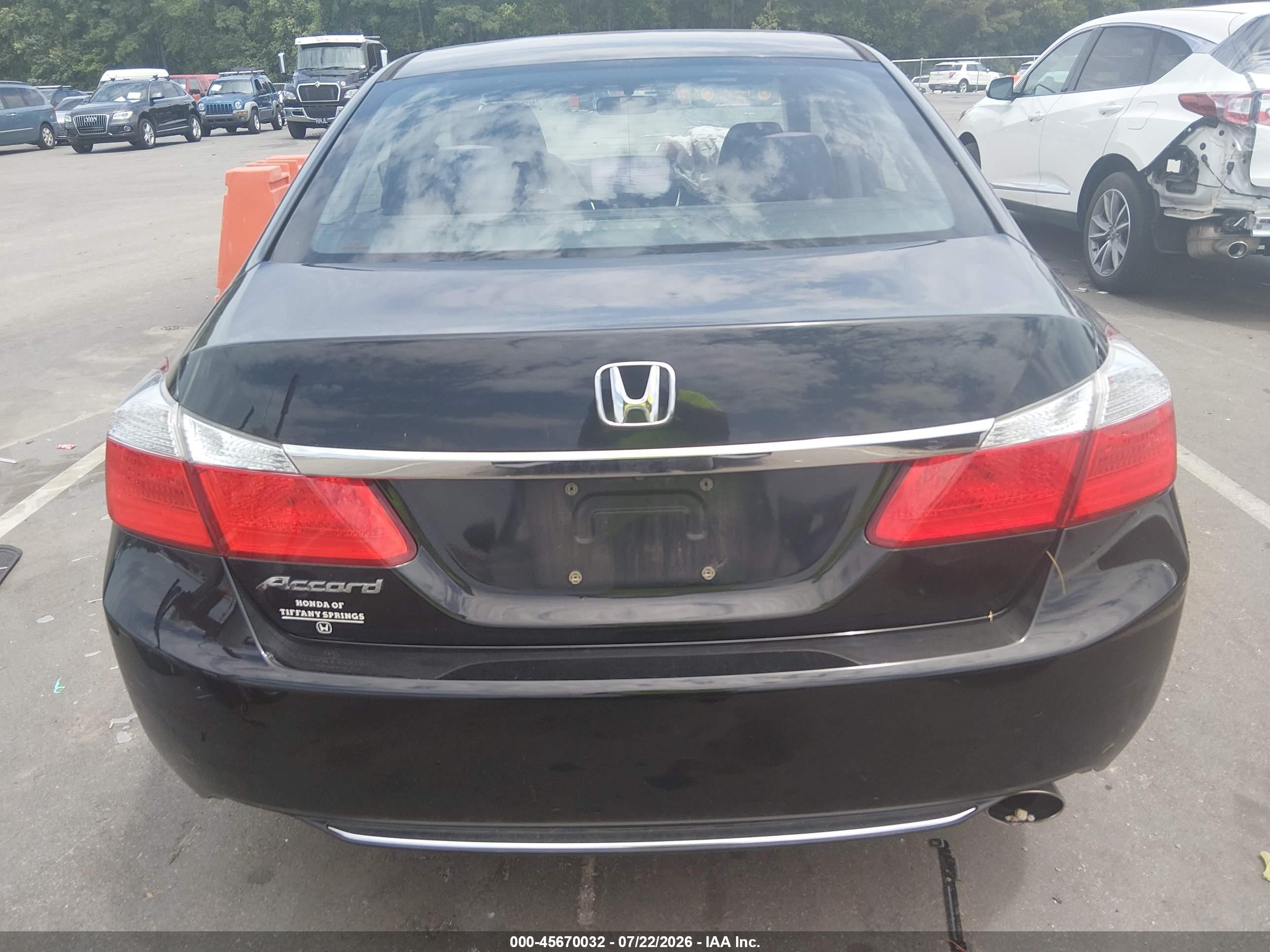 2015 Honda Accord Lx Black vin: 1HGCR2F37FA264840