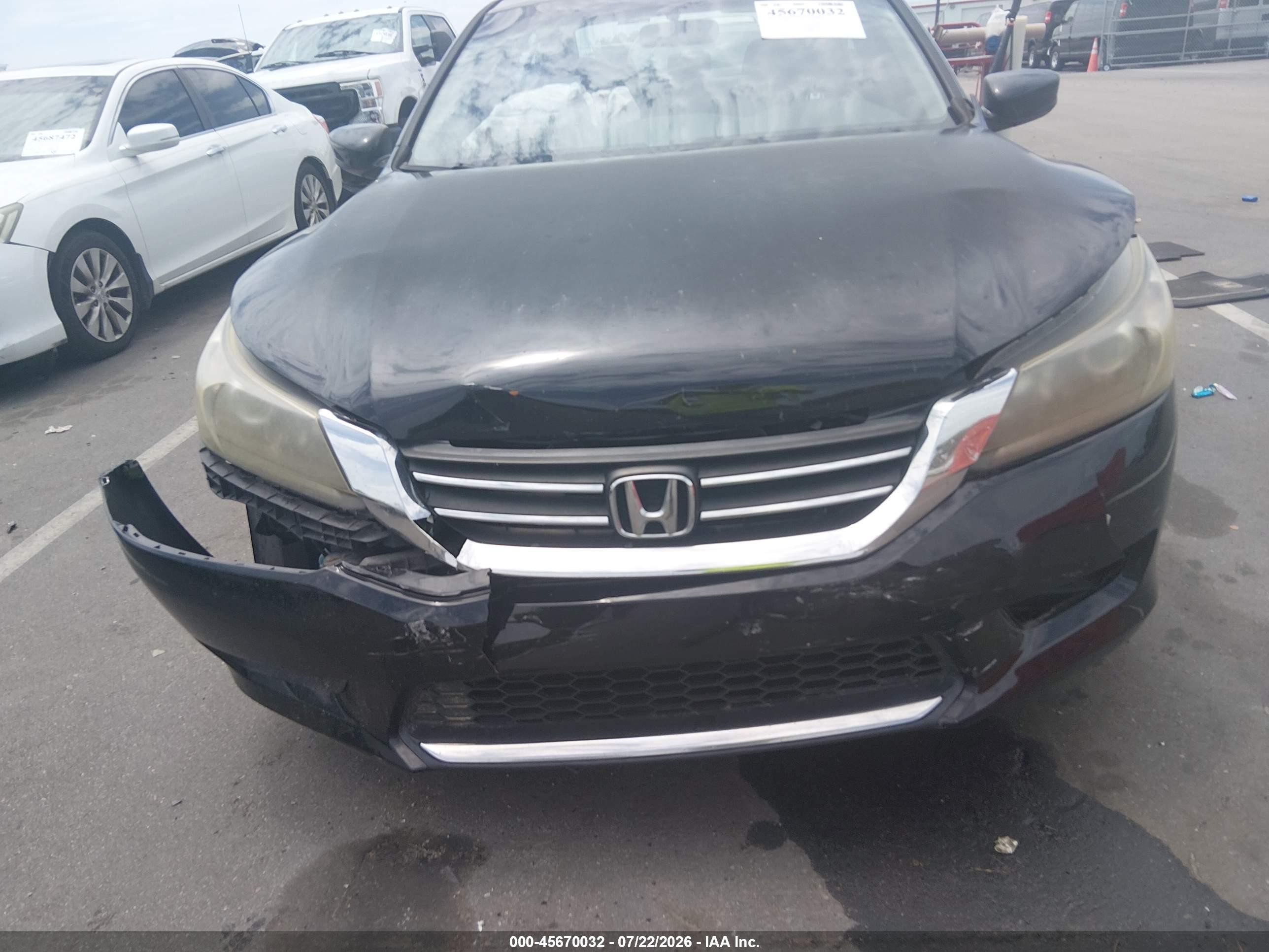 2015 Honda Accord Lx Black vin: 1HGCR2F37FA264840