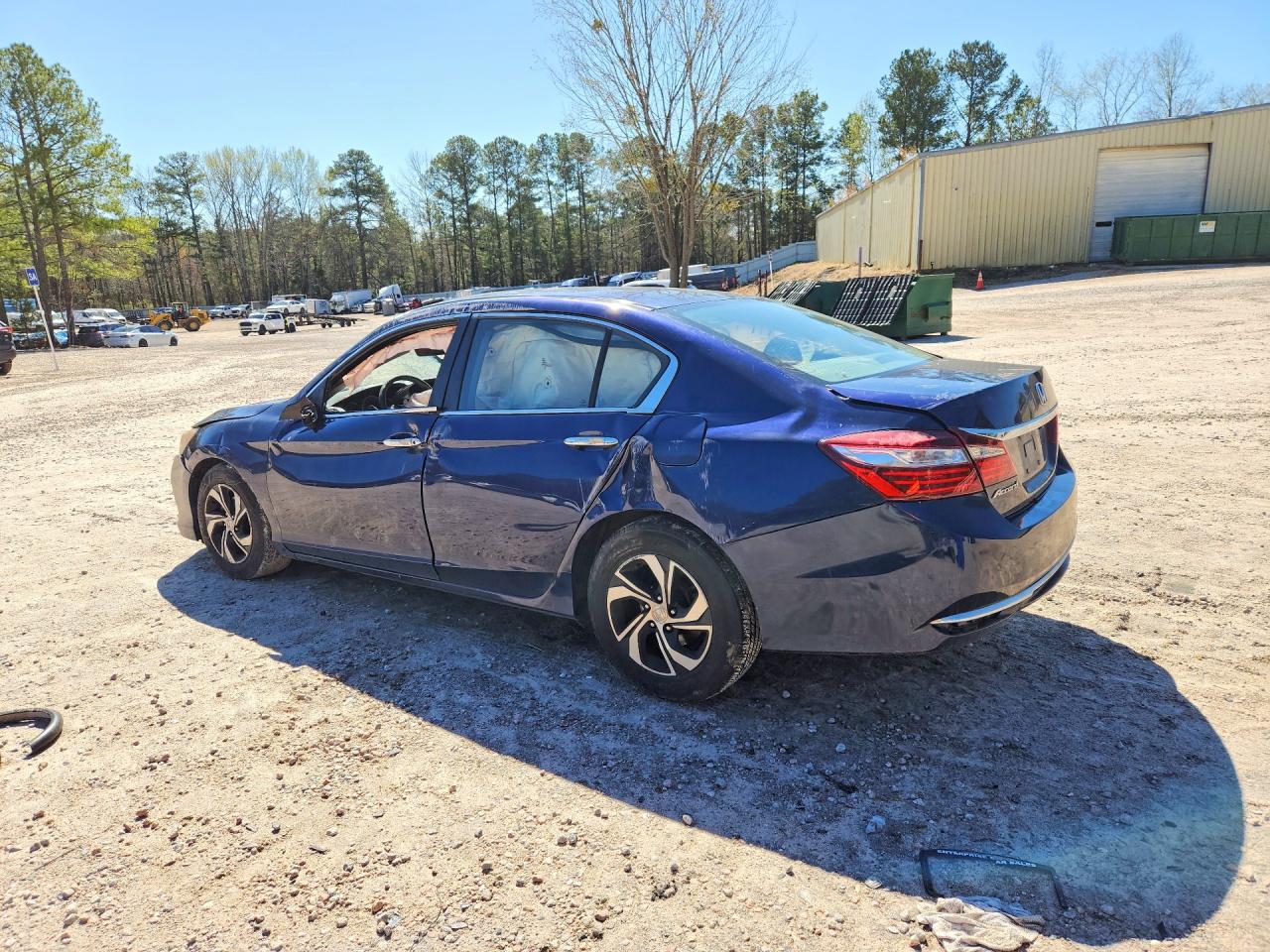 2016 Honda Accord Lx Blue vin: 1HGCR2F37GA050321