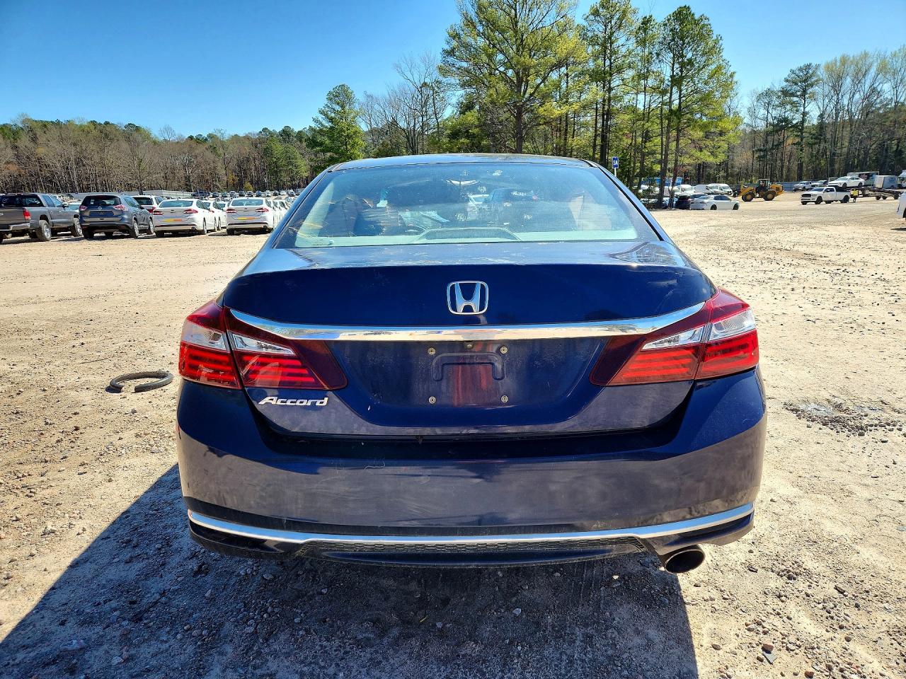 2016 Honda Accord Lx Blue vin: 1HGCR2F37GA050321