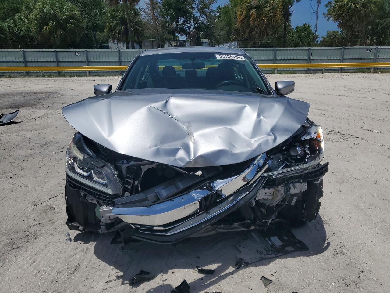2016 Honda Accord Lx Silver vin: 1HGCR2F37GA070116