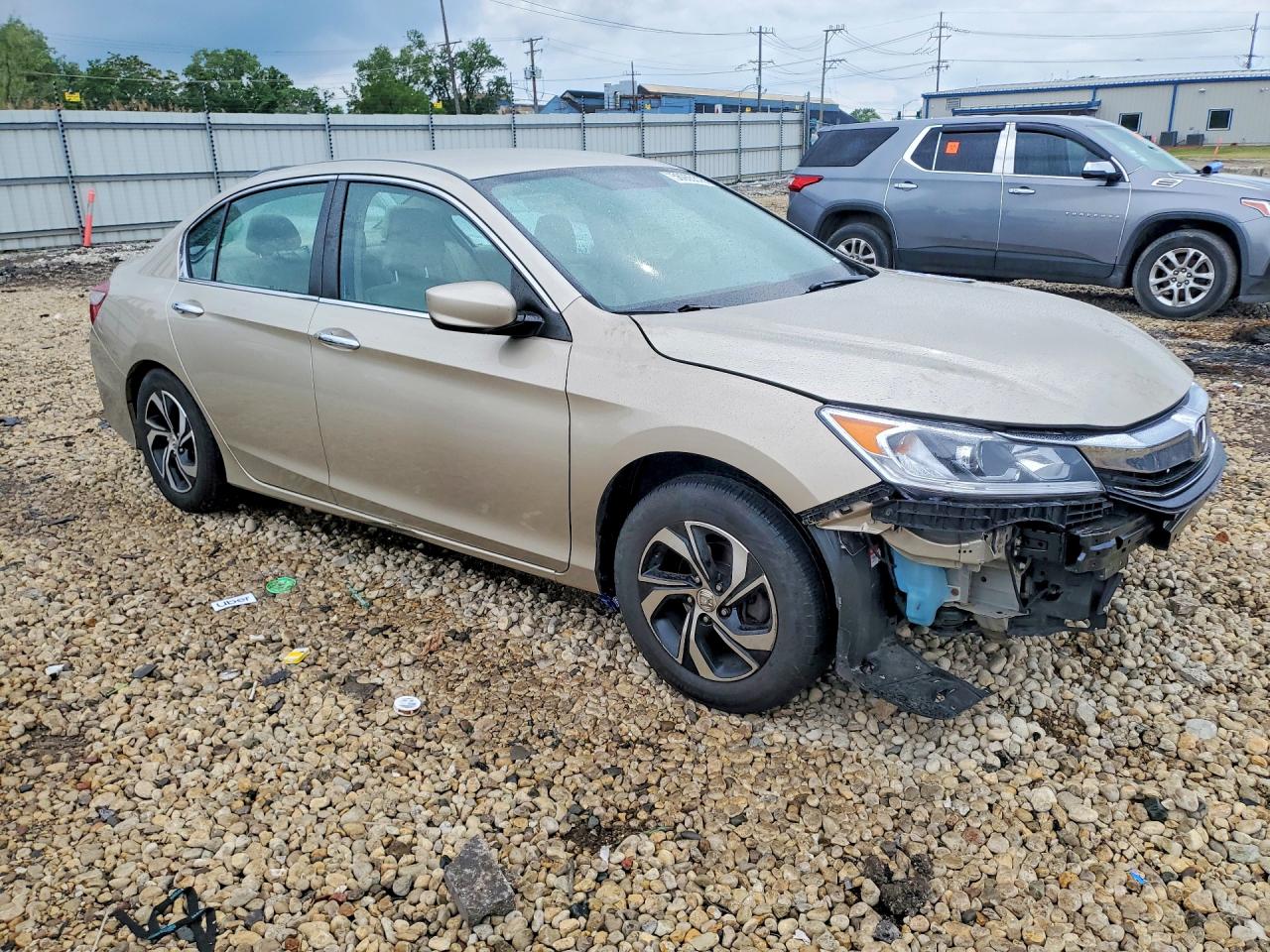 2016 Honda Accord Lx Beige vin: 1HGCR2F37GA171575