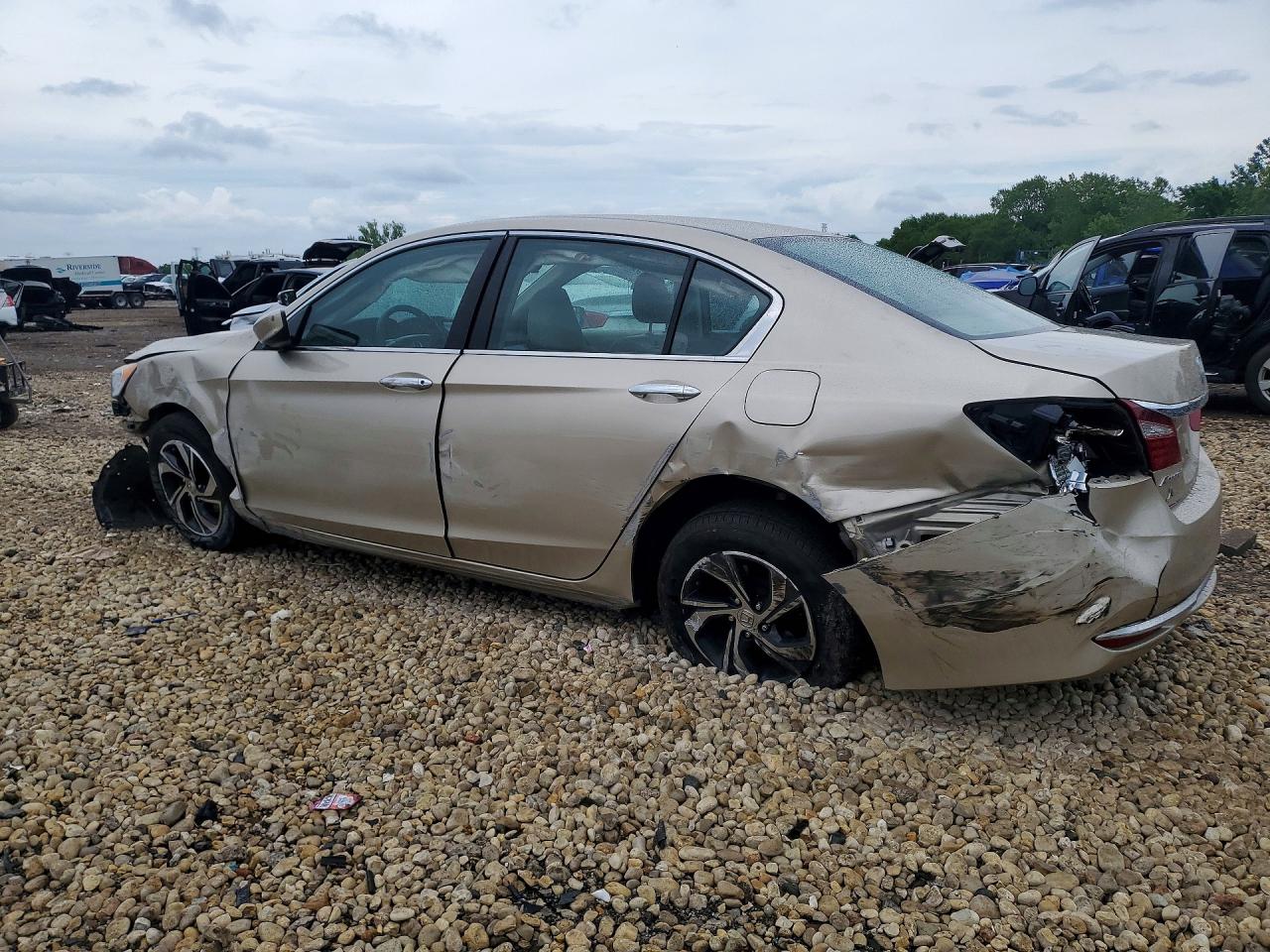 2016 Honda Accord Lx Beige vin: 1HGCR2F37GA171575