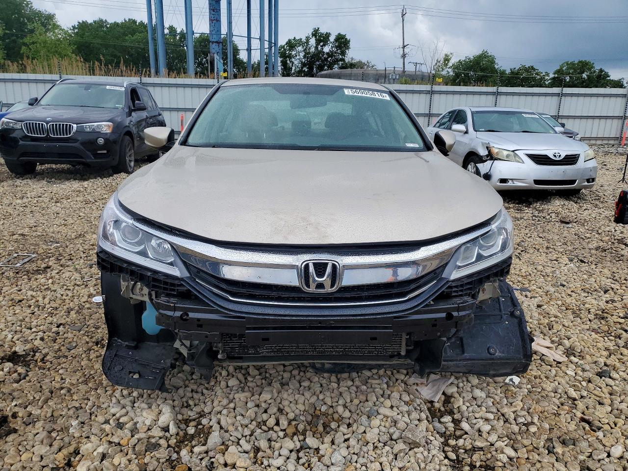 2016 Honda Accord Lx Beige vin: 1HGCR2F37GA171575