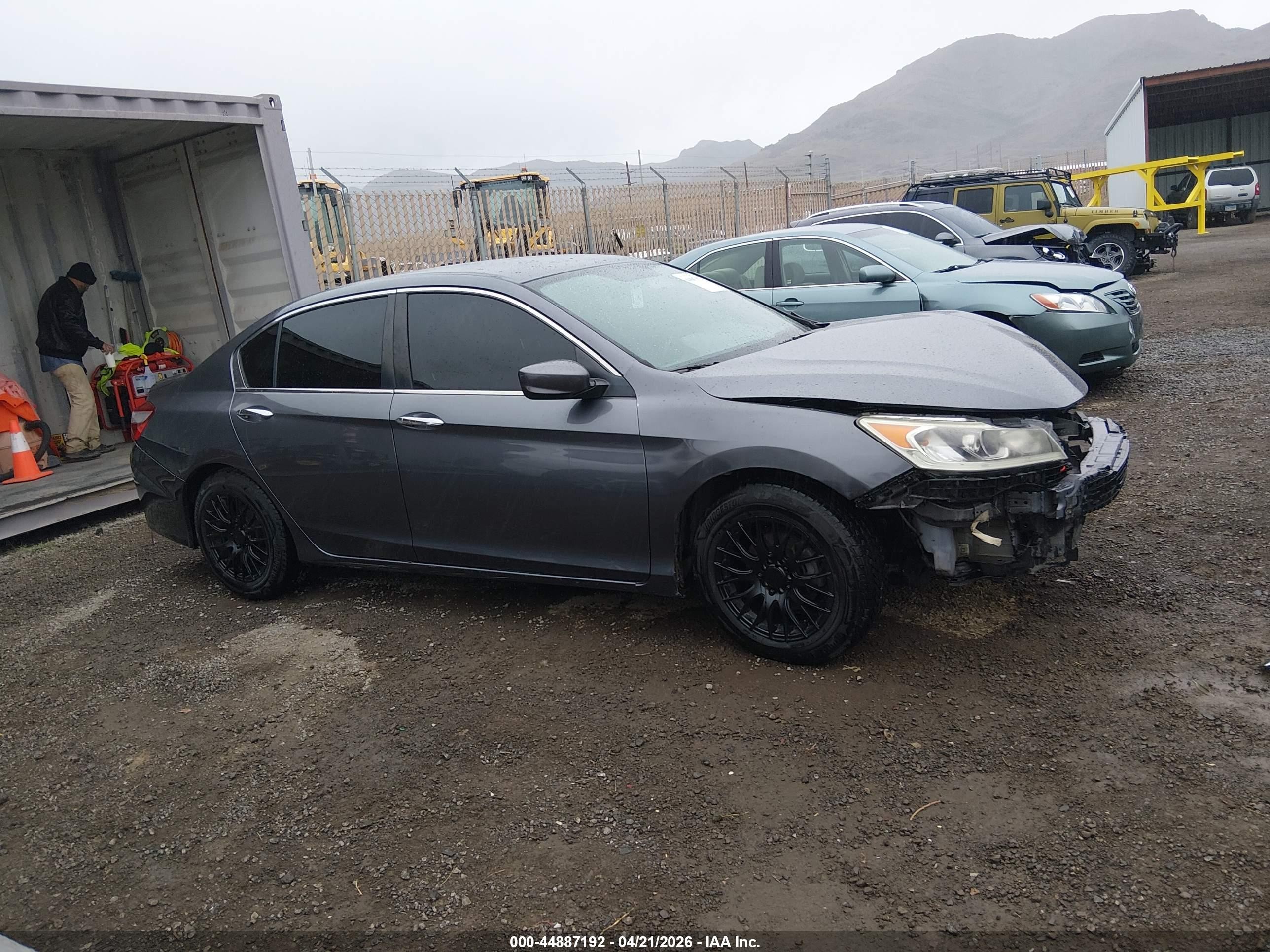 2016 Honda Accord Lx Серый vin: 1HGCR2F37GA208494