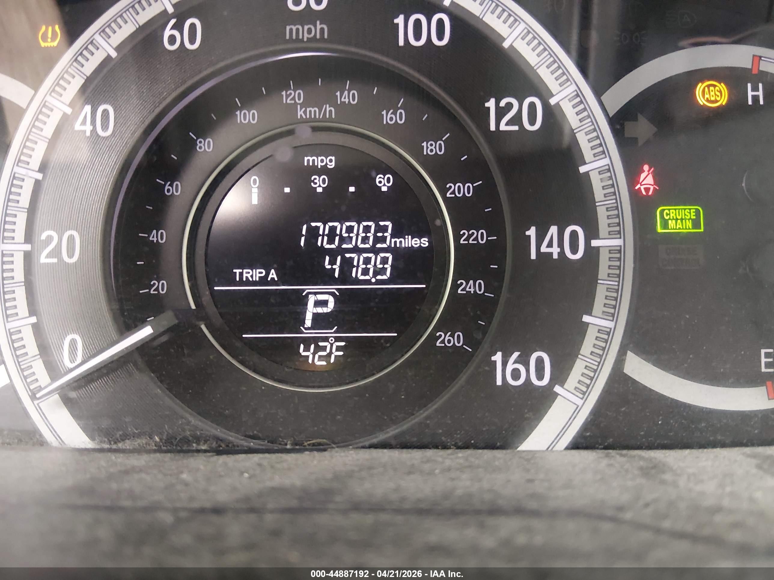 2016 Honda Accord Lx Серый vin: 1HGCR2F37GA208494