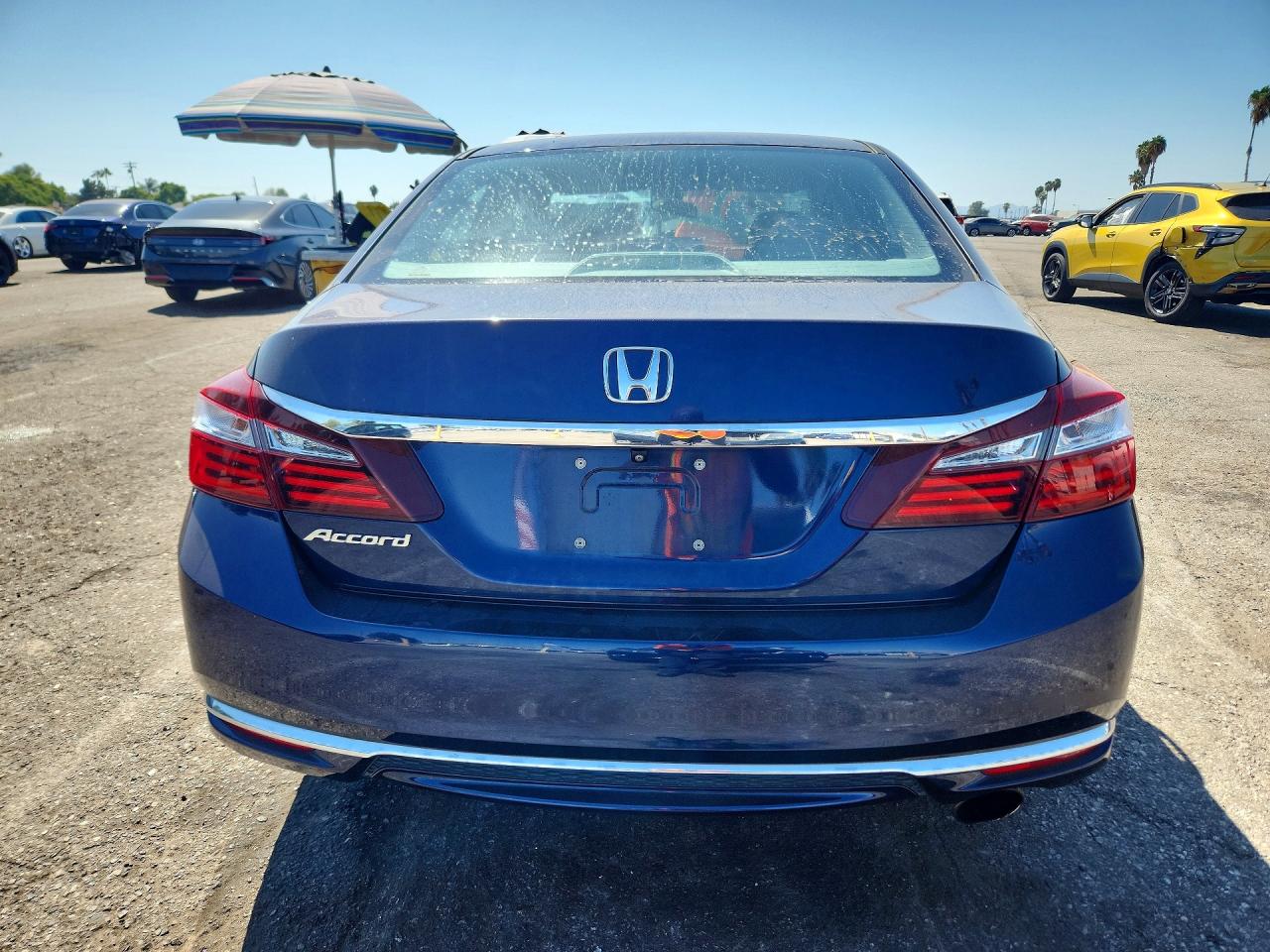 2016 Honda Accord Lx Blue vin: 1HGCR2F37GA229314