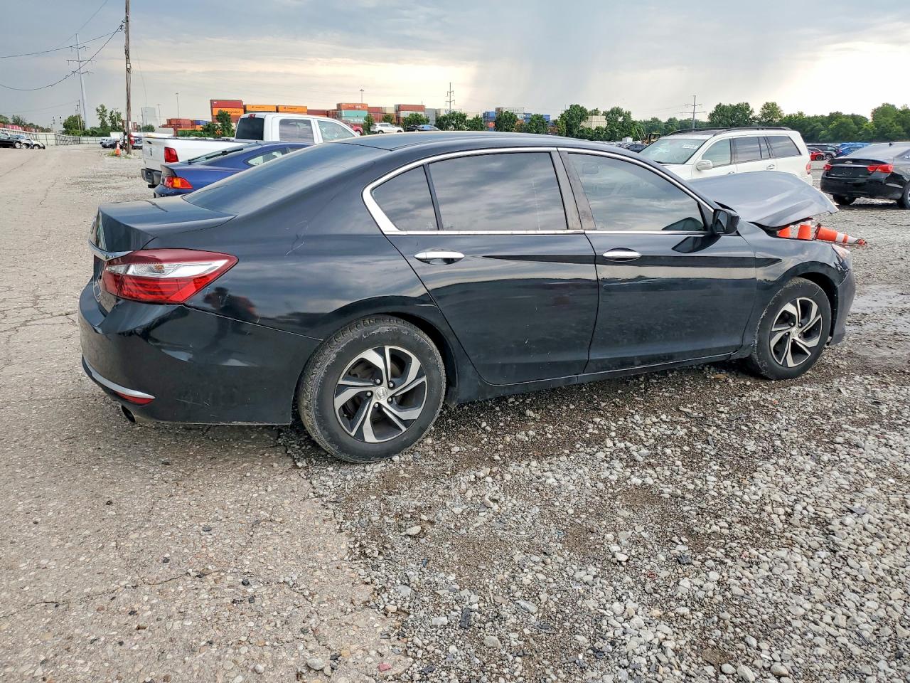 2017 Honda Accord Lx Black vin: 1HGCR2F37HA120465