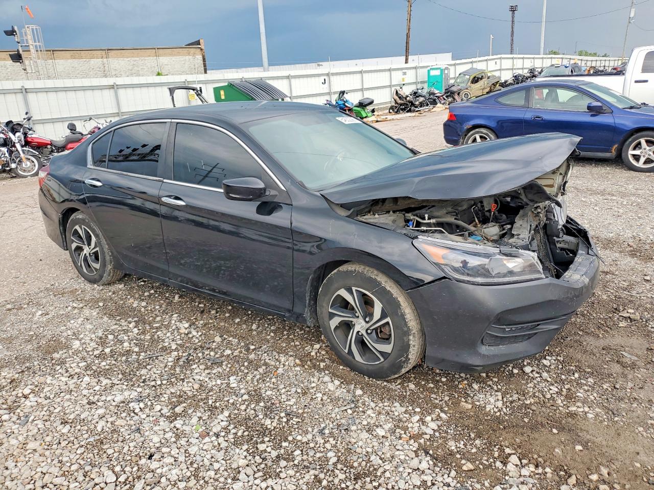 2017 Honda Accord Lx Black vin: 1HGCR2F37HA120465