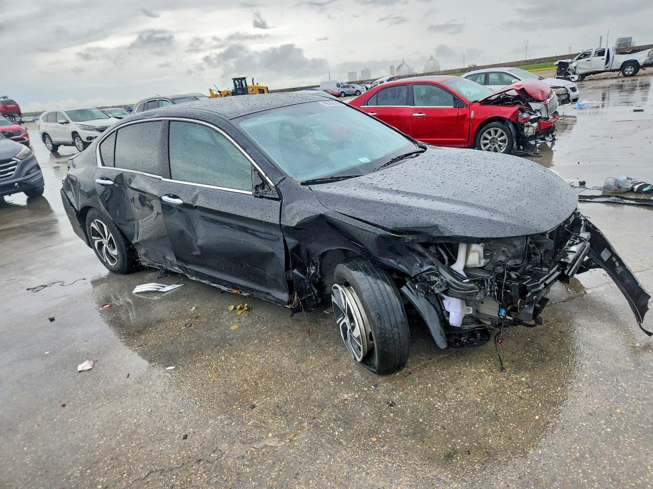 2017 Honda Accord Lx Черный vin: 1HGCR2F37HA262055