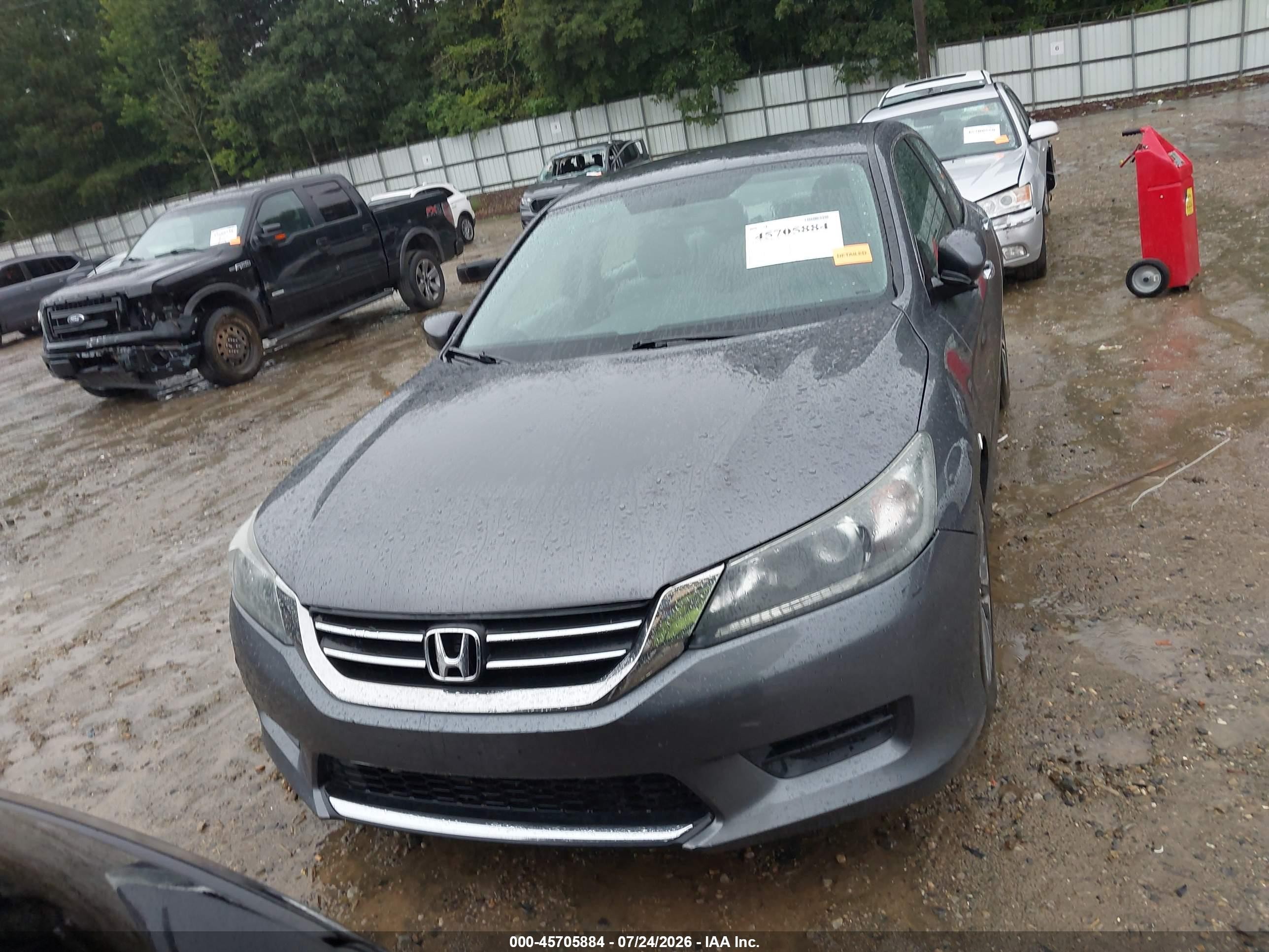 2013 Honda Accord Lx Серый vin: 1HGCR2F38DA002130