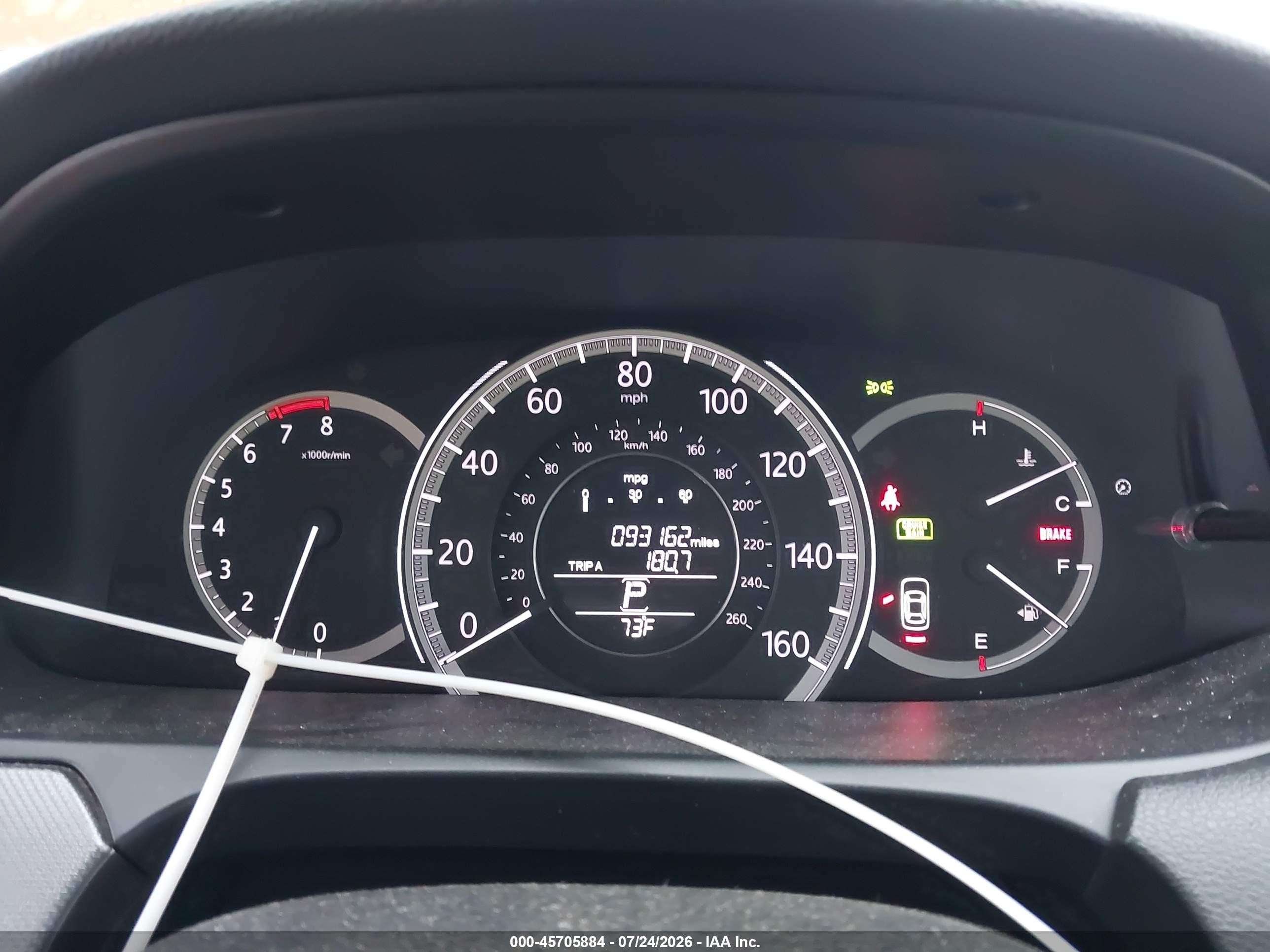 2013 Honda Accord Lx Серый vin: 1HGCR2F38DA002130