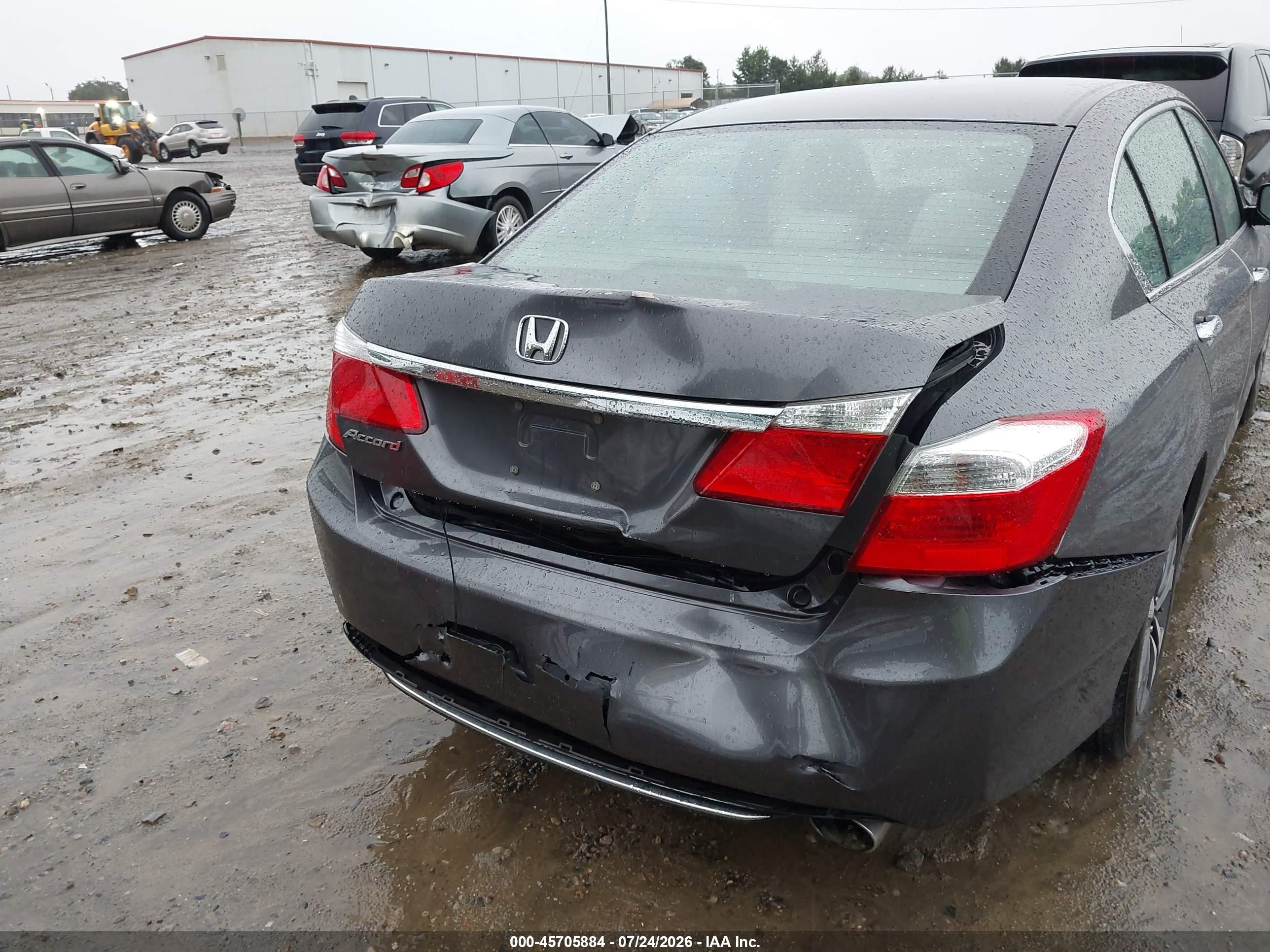 2013 Honda Accord Lx Серый vin: 1HGCR2F38DA002130
