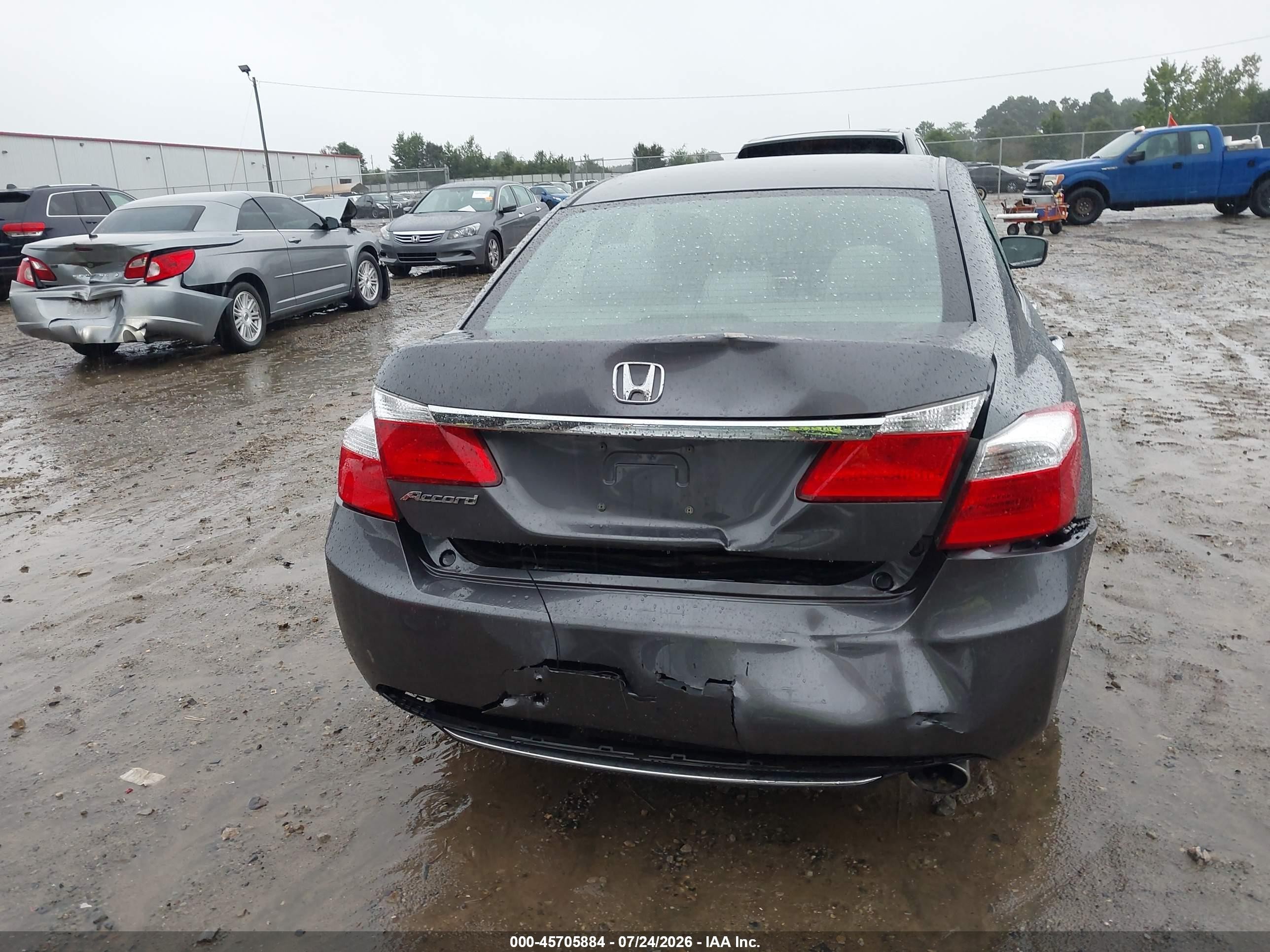 2013 Honda Accord Lx Серый vin: 1HGCR2F38DA002130