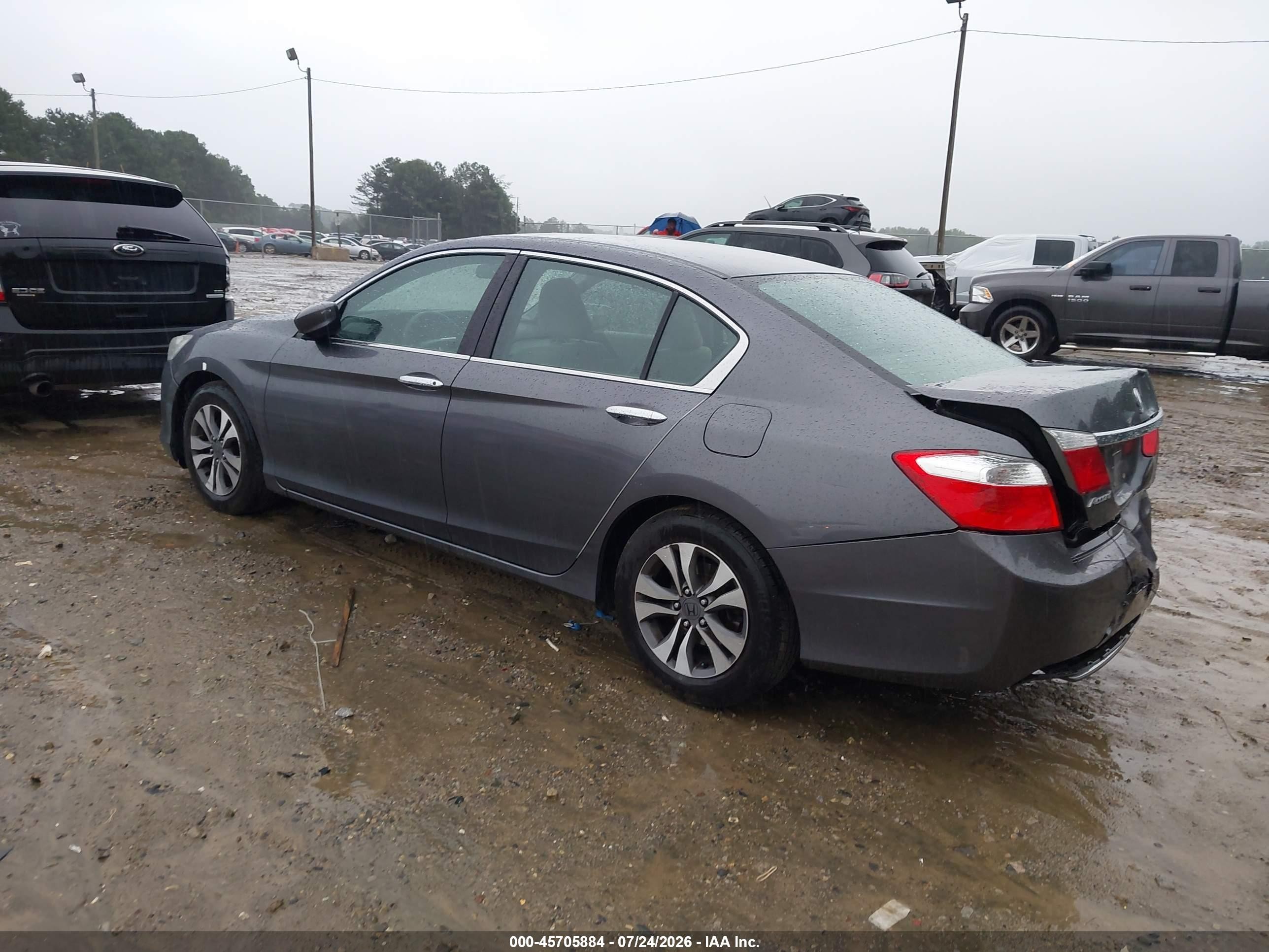 2013 Honda Accord Lx Серый vin: 1HGCR2F38DA002130