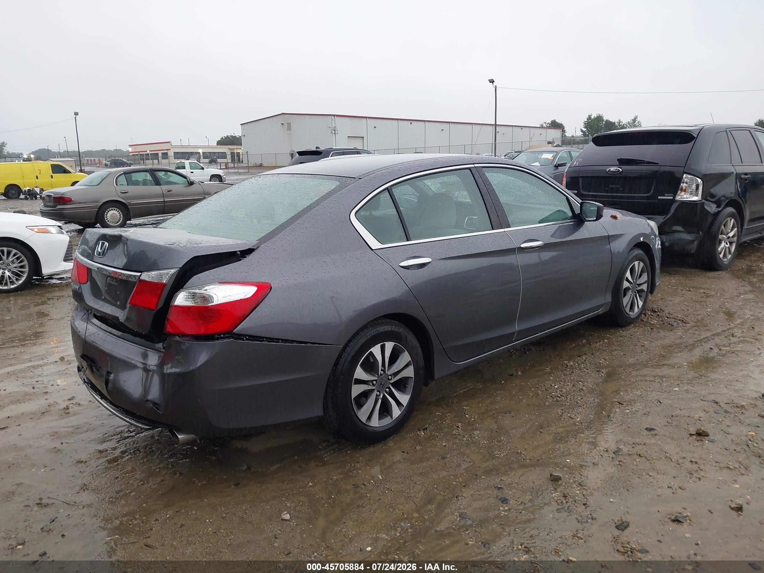 2013 Honda Accord Lx Серый vin: 1HGCR2F38DA002130