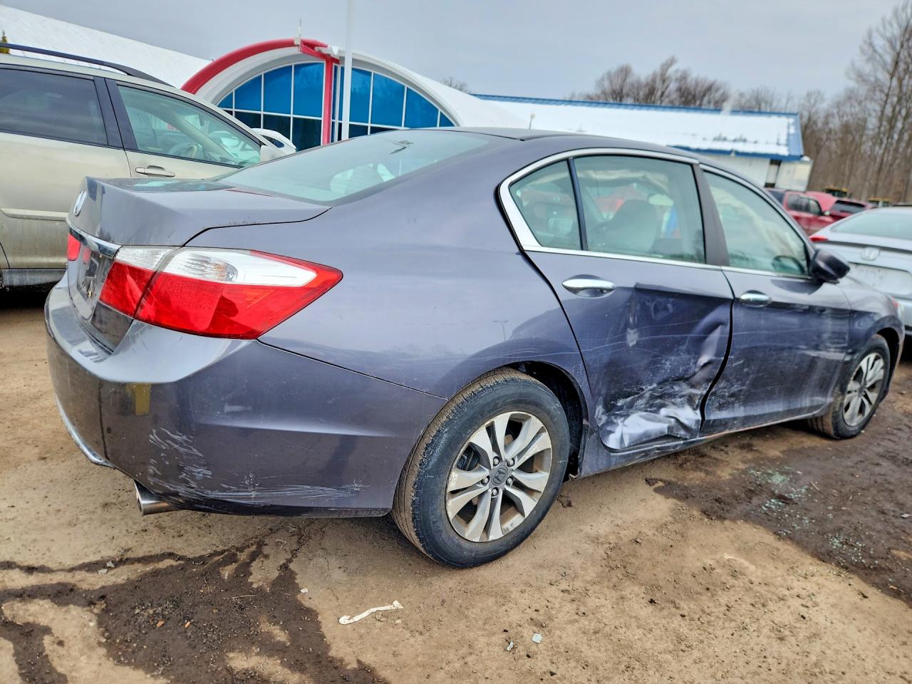 2013 Honda Accord Lx Gray vin: 1HGCR2F38DA005349