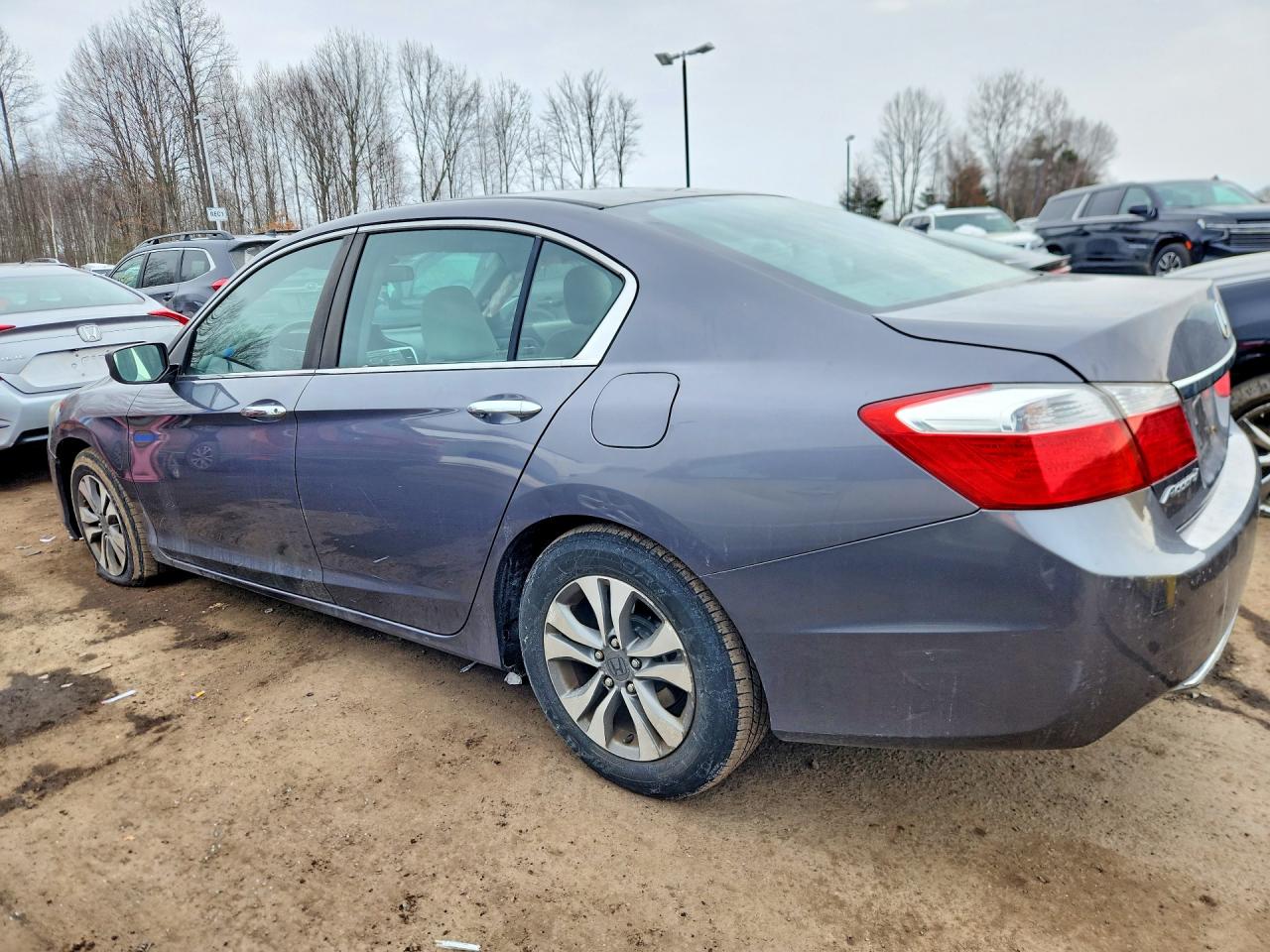 2013 Honda Accord Lx Gray vin: 1HGCR2F38DA005349