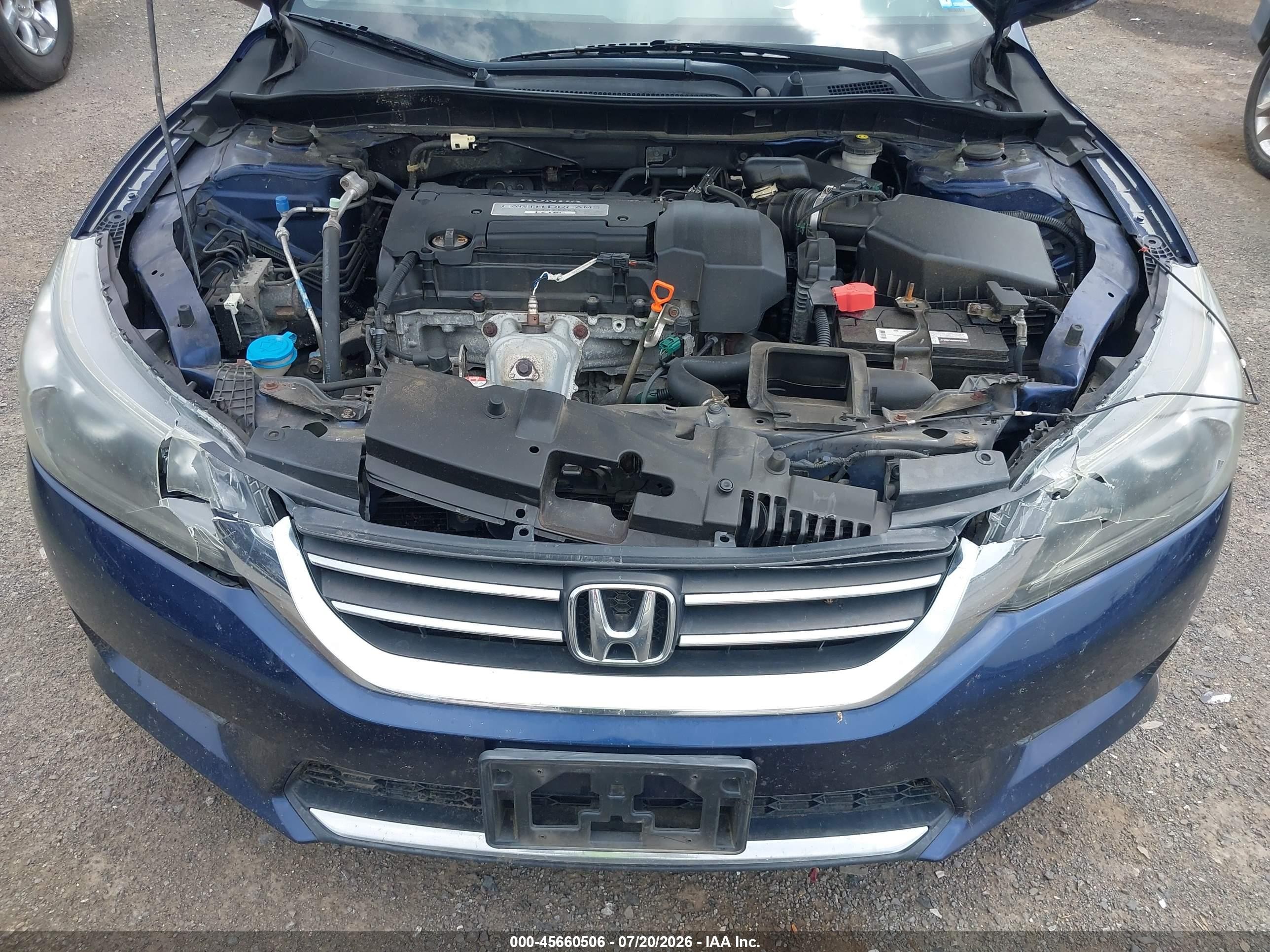 2013 Honda Accord Lx Blue vin: 1HGCR2F38DA011961