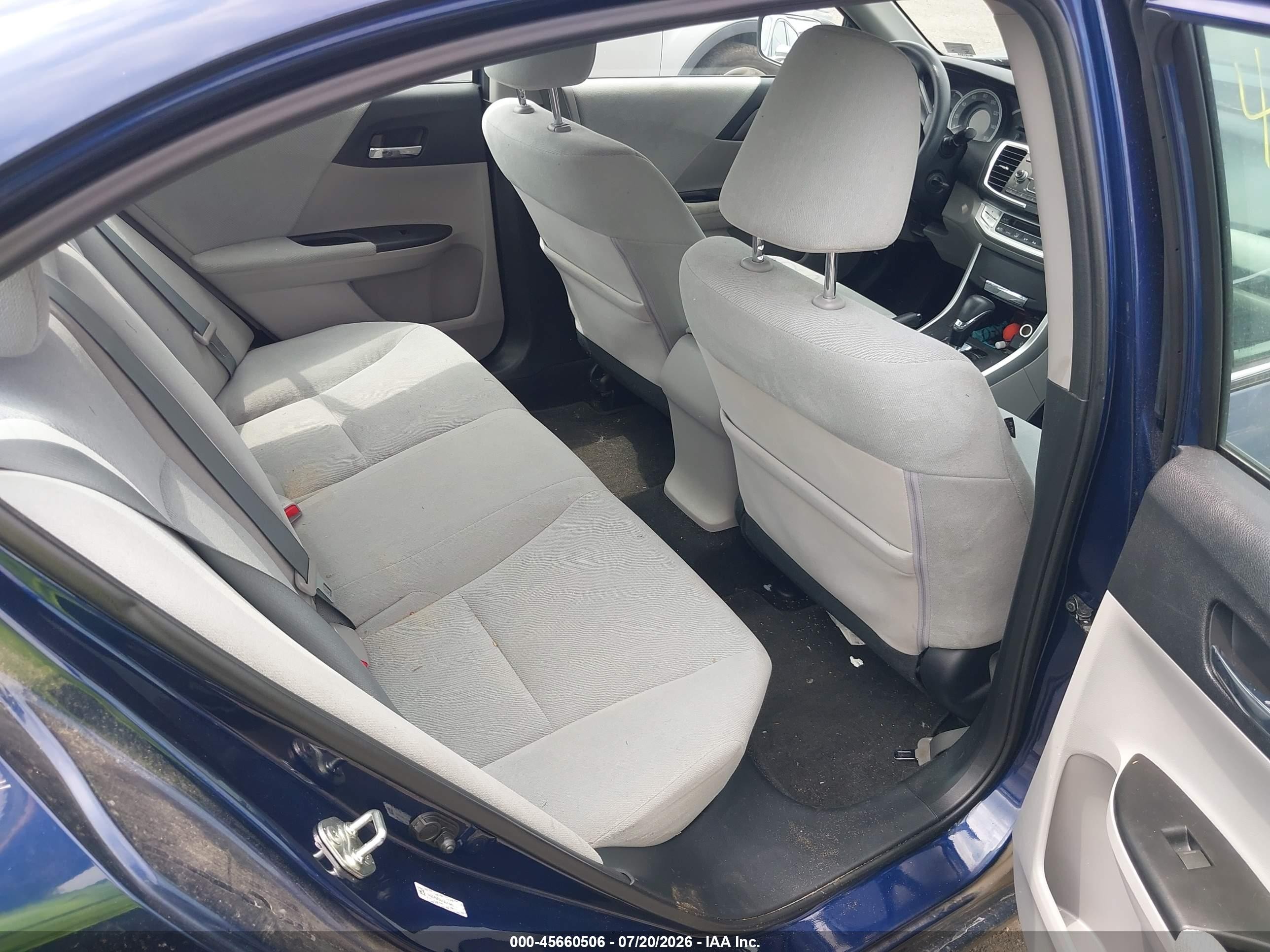 2013 Honda Accord Lx Blue vin: 1HGCR2F38DA011961