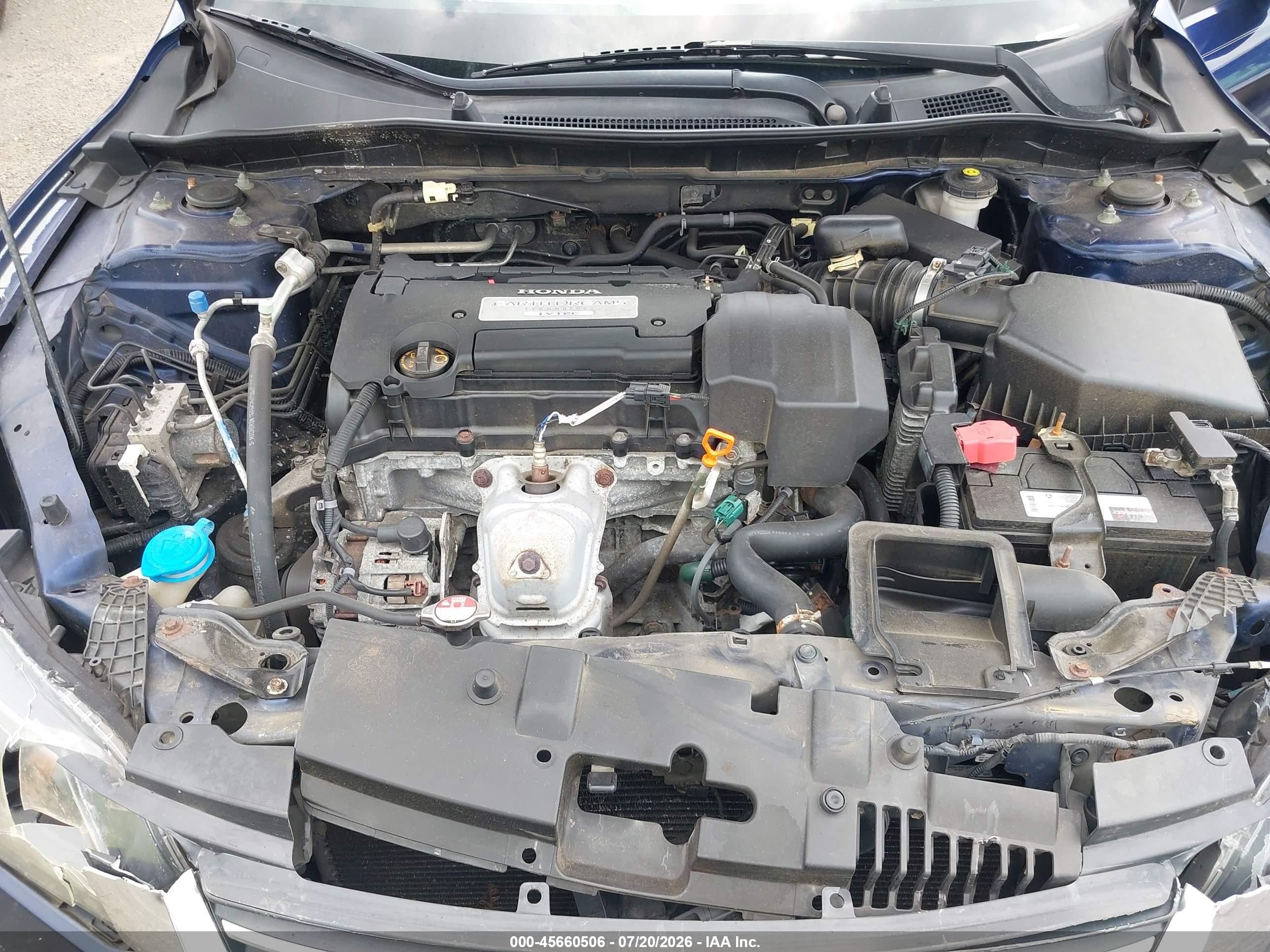 2013 Honda Accord Lx Blue vin: 1HGCR2F38DA011961