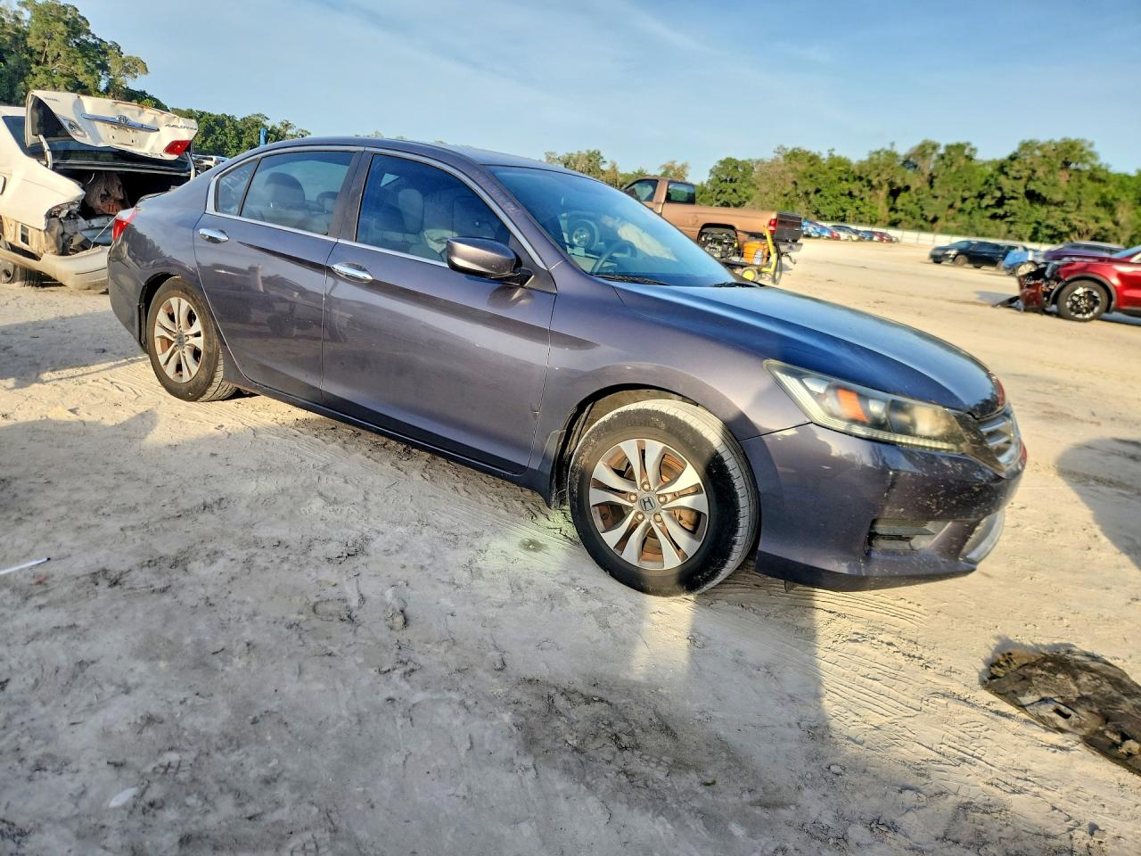 2013 Honda Accord Lx Gray vin: 1HGCR2F38DA015783