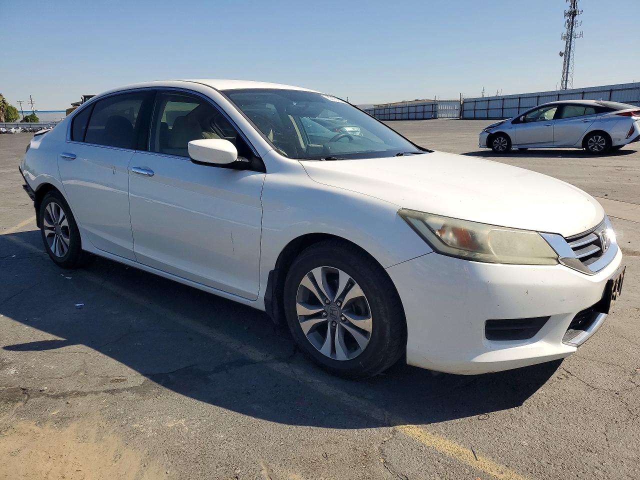 2013 Honda Accord Lx White vin: 1HGCR2F38DA022202