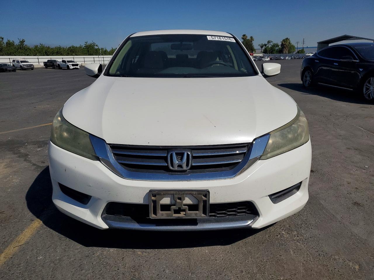 2013 Honda Accord Lx White vin: 1HGCR2F38DA022202