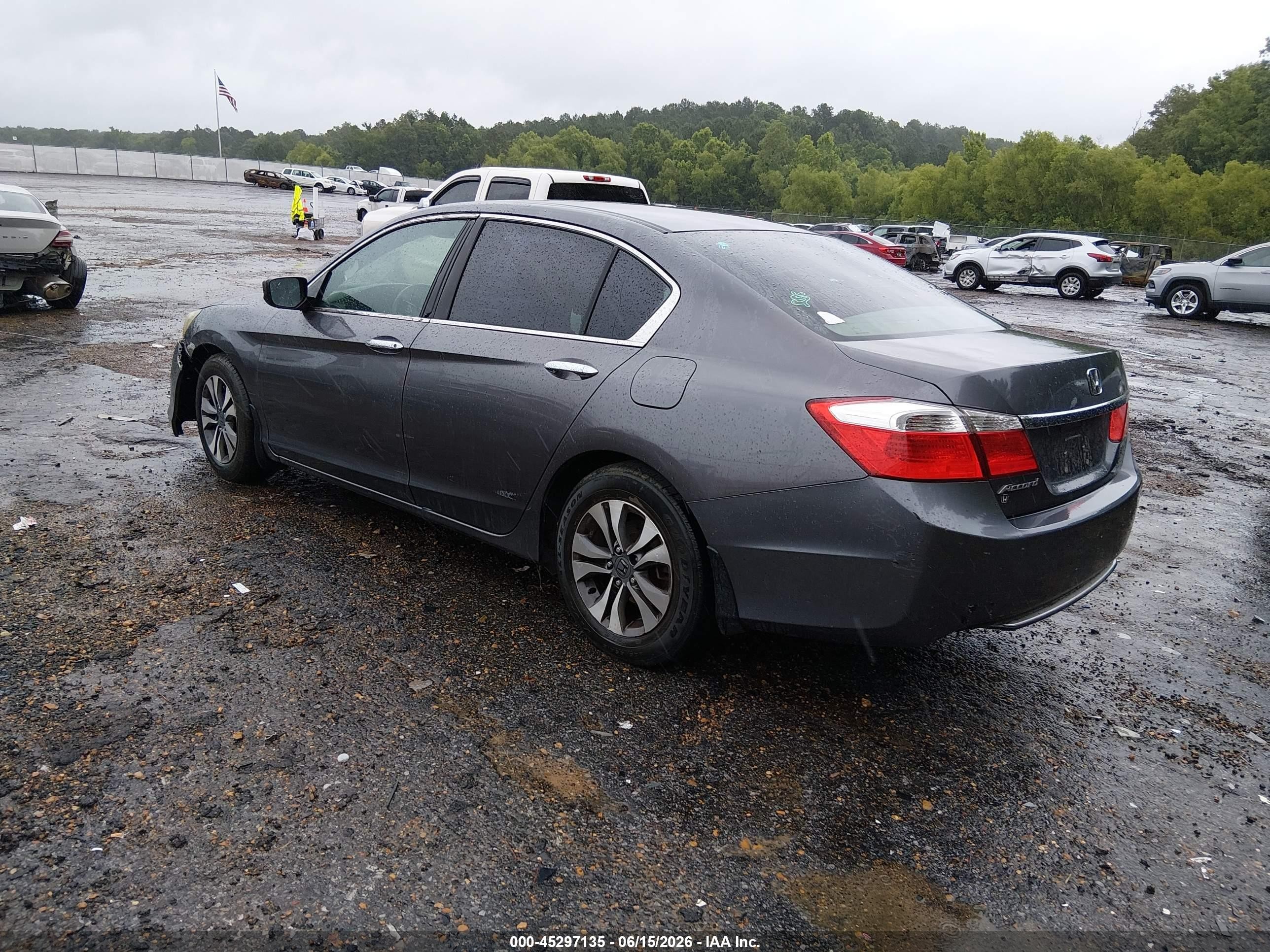 2013 Honda Accord Lx Gray vin: 1HGCR2F38DA031496