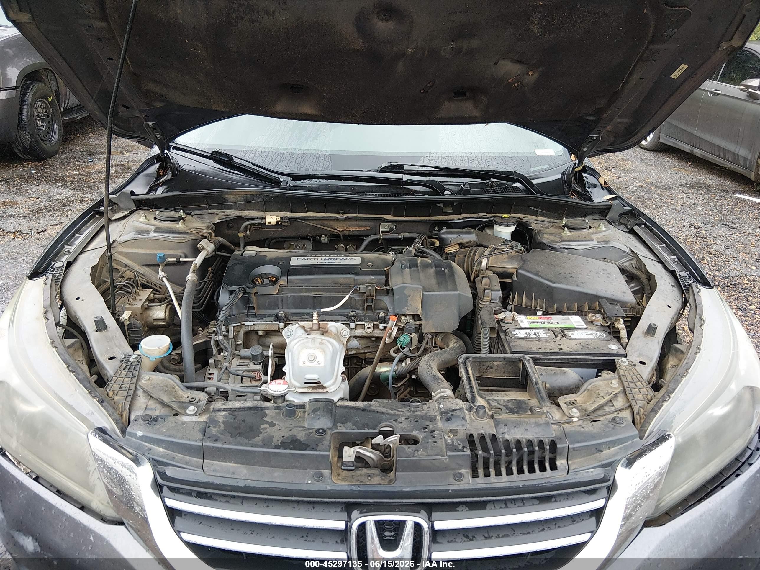 2013 Honda Accord Lx Gray vin: 1HGCR2F38DA031496