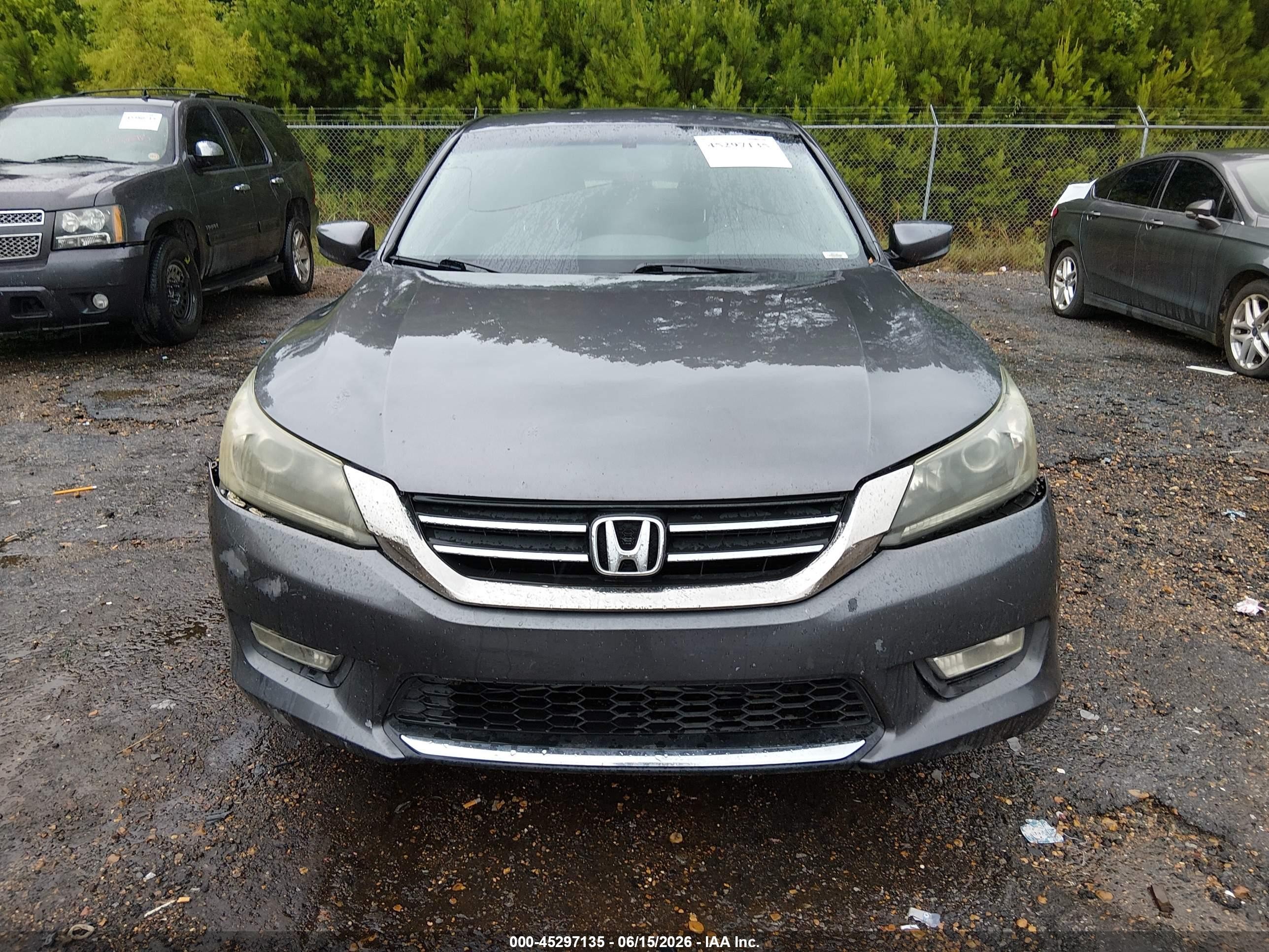 2013 Honda Accord Lx Gray vin: 1HGCR2F38DA031496