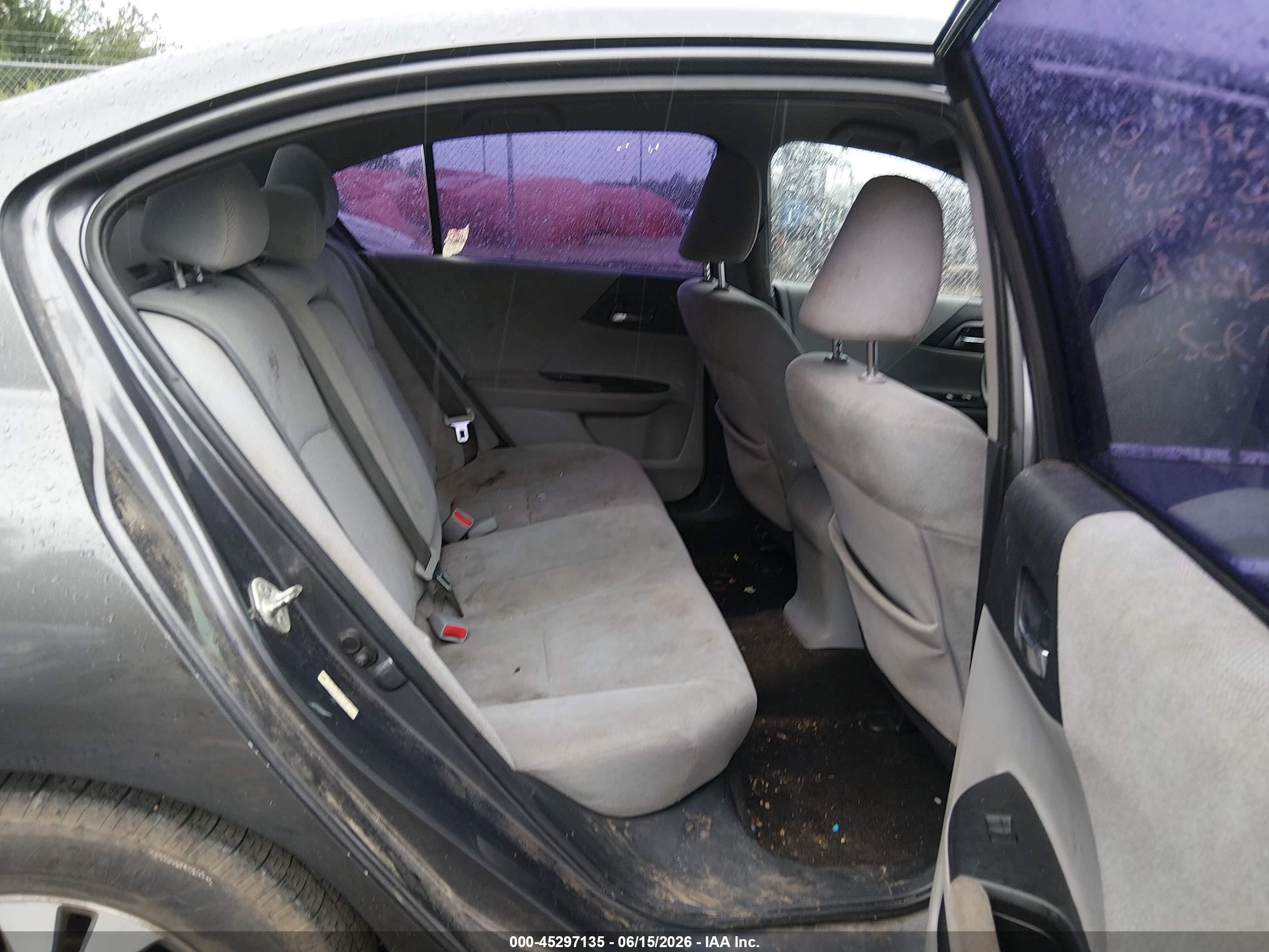 2013 Honda Accord Lx Gray vin: 1HGCR2F38DA031496