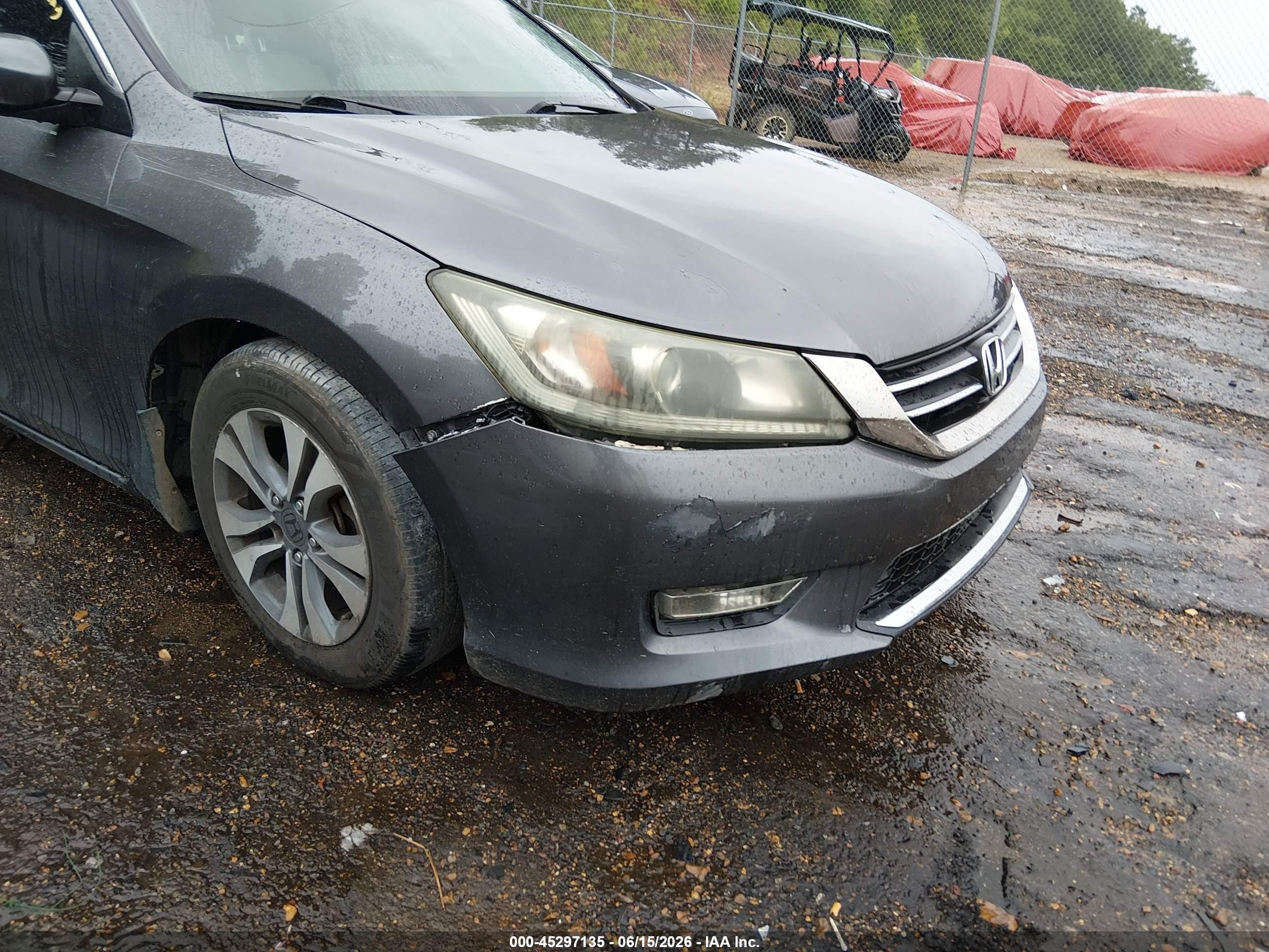 2013 Honda Accord Lx Gray vin: 1HGCR2F38DA031496