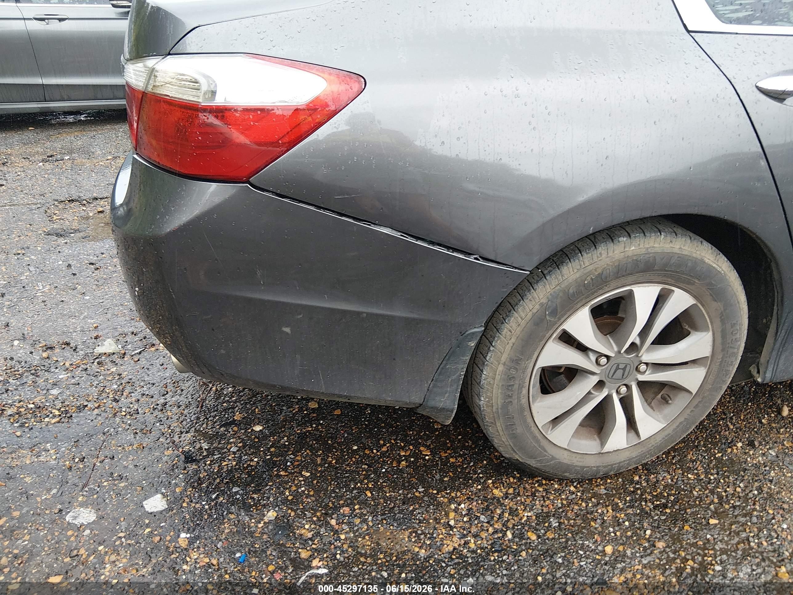 2013 Honda Accord Lx Gray vin: 1HGCR2F38DA031496