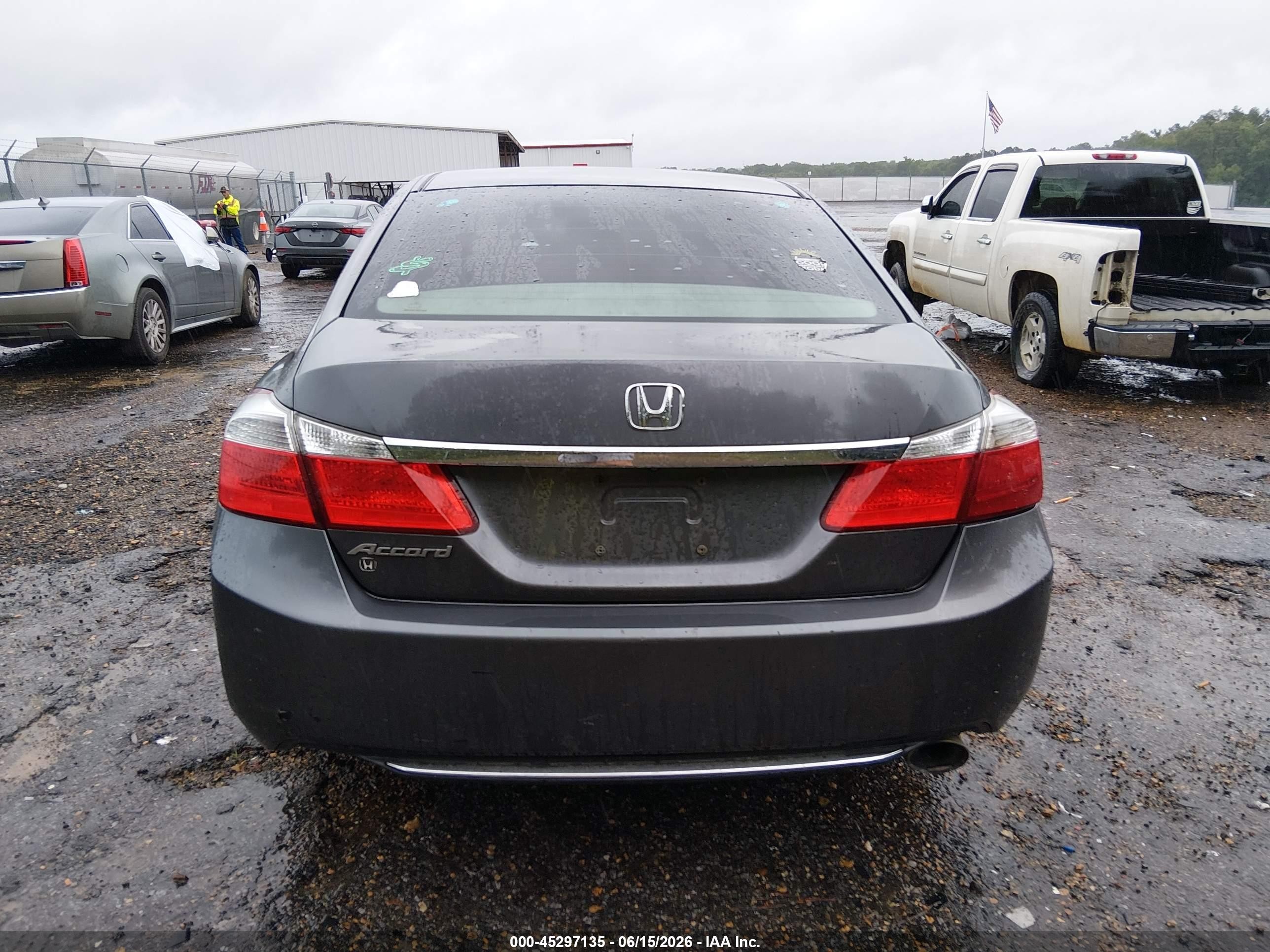 2013 Honda Accord Lx Gray vin: 1HGCR2F38DA031496