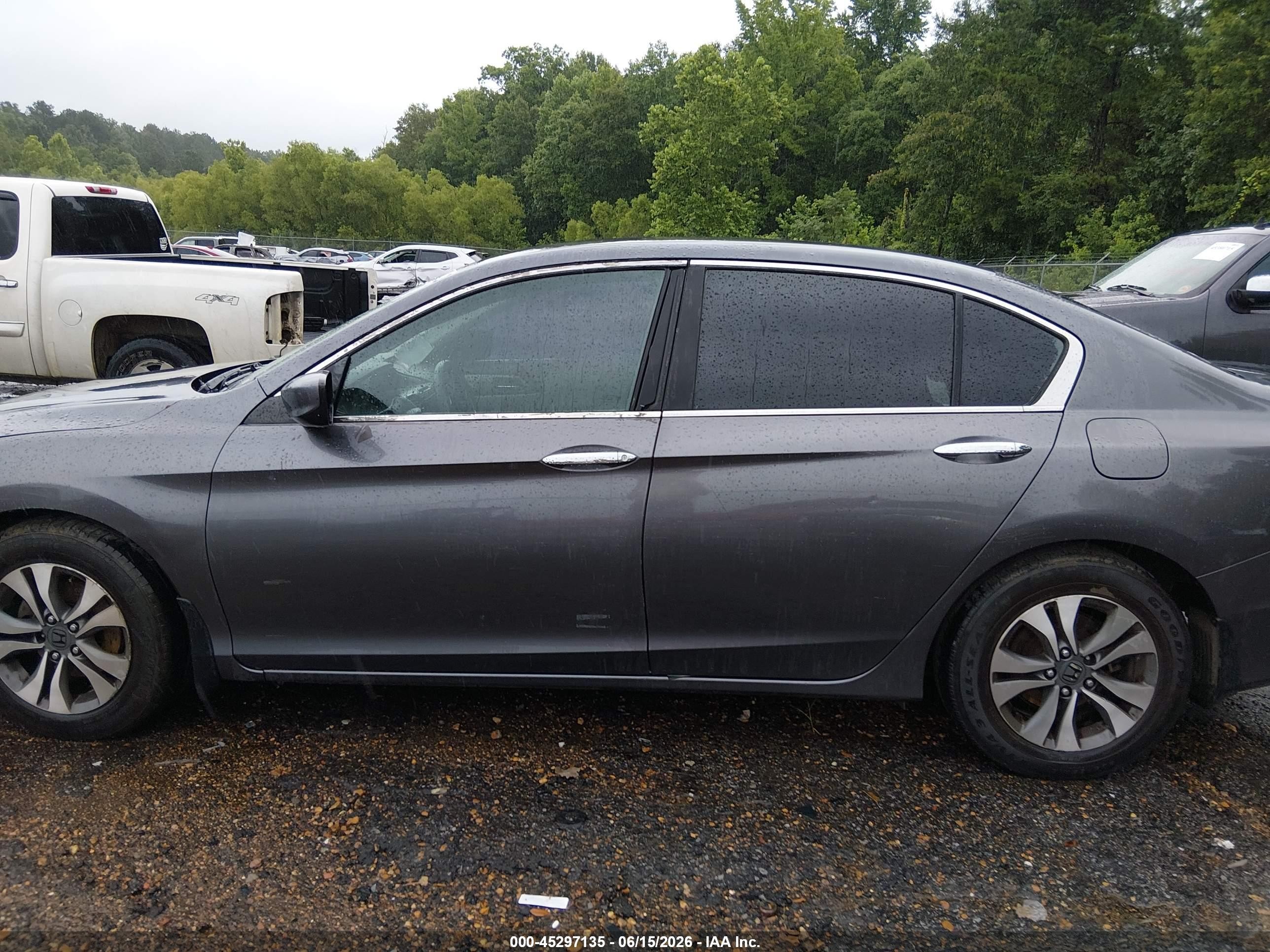 2013 Honda Accord Lx Gray vin: 1HGCR2F38DA031496