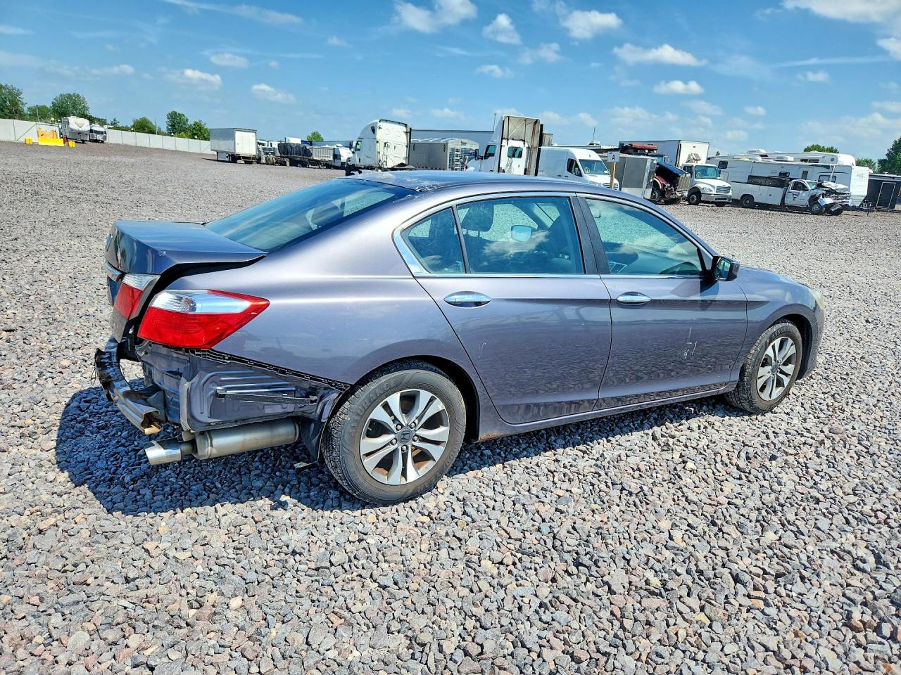 2013 Honda Accord Lx Gray vin: 1HGCR2F38DA033720