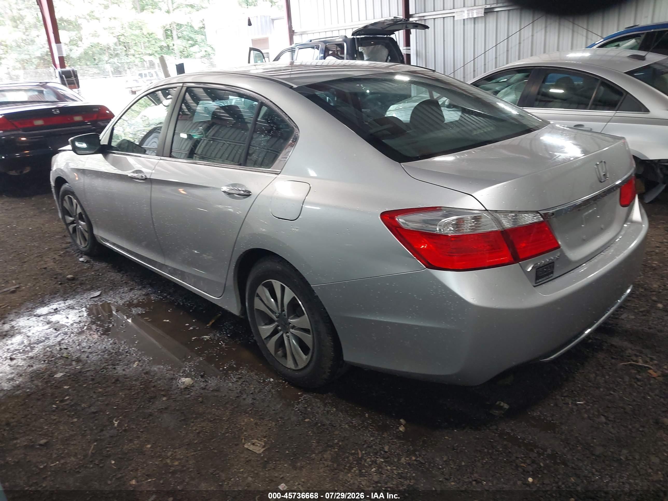 2013 Honda Accord Lx Silver vin: 1HGCR2F38DA050386